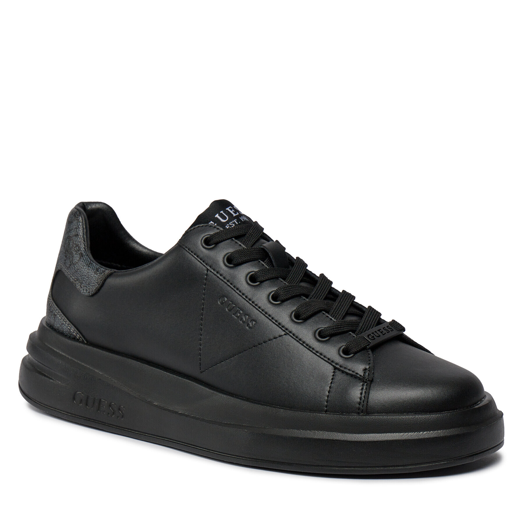 Guess Сникърси Elba FMPVIB LEA12 Черен - Pepit.bg