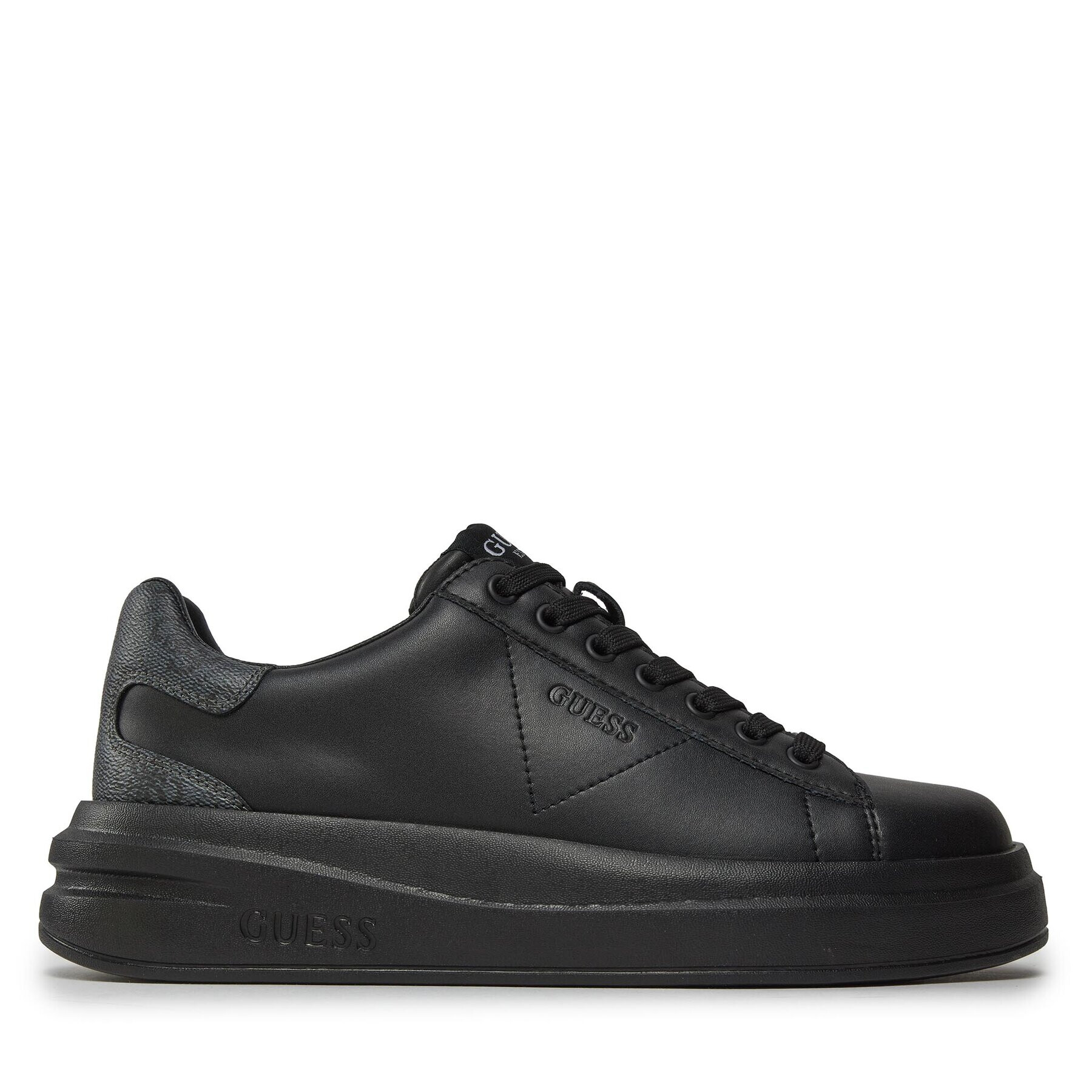 Guess Сникърси Elbina FLPVIB LEA12 Черен - Pepit.bg