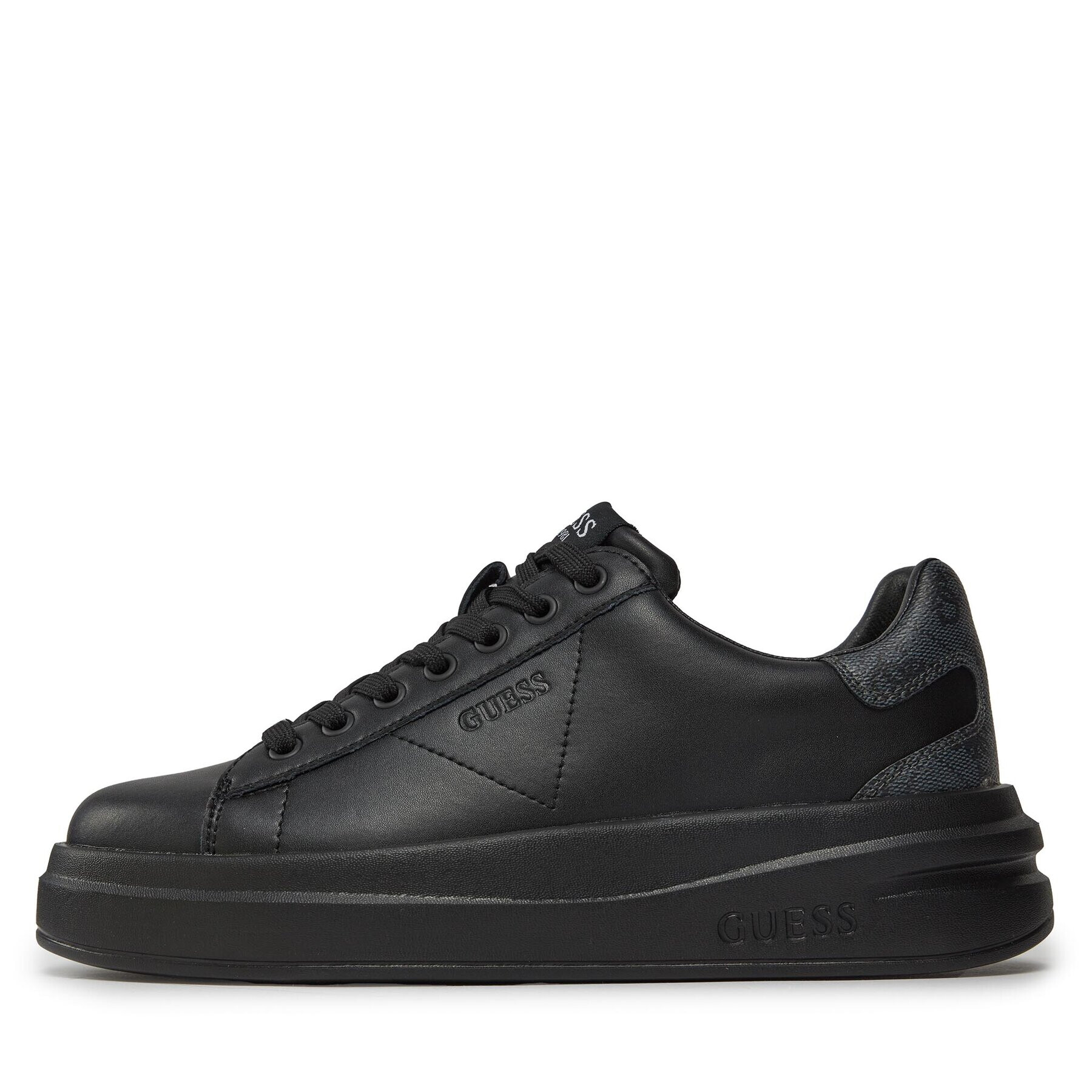 Guess Сникърси Elbina FLPVIB LEA12 Черен - Pepit.bg
