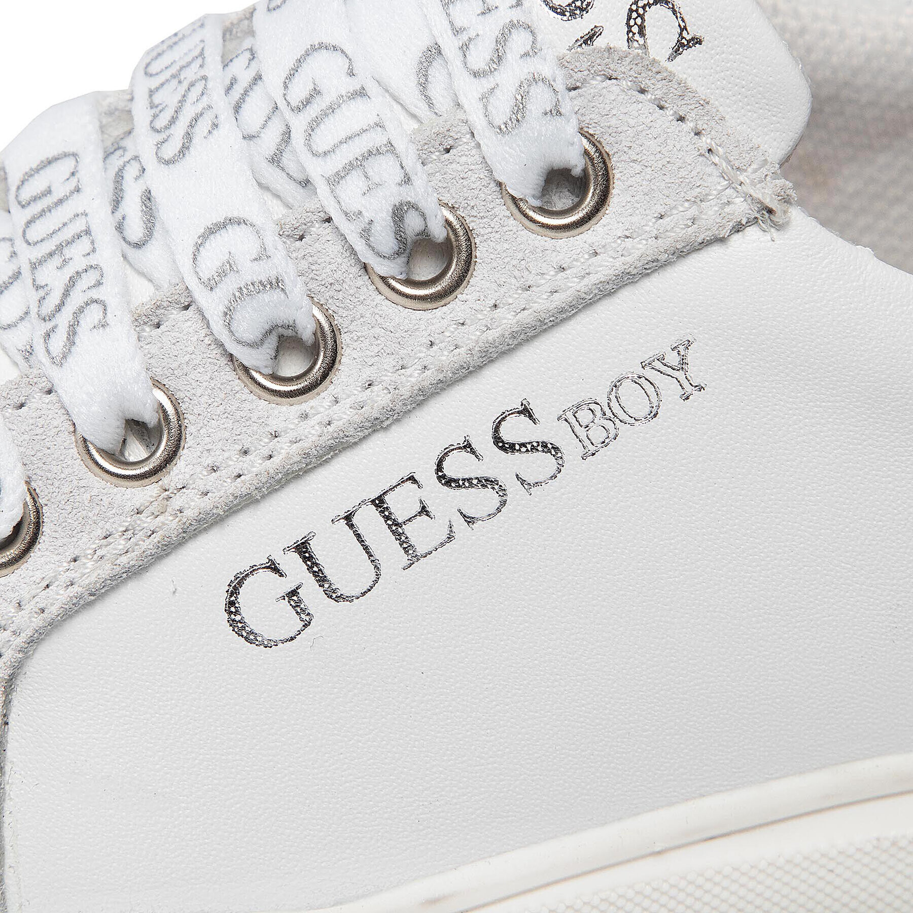 Guess Сникърси FI7COL LEA12 Бял - Pepit.bg