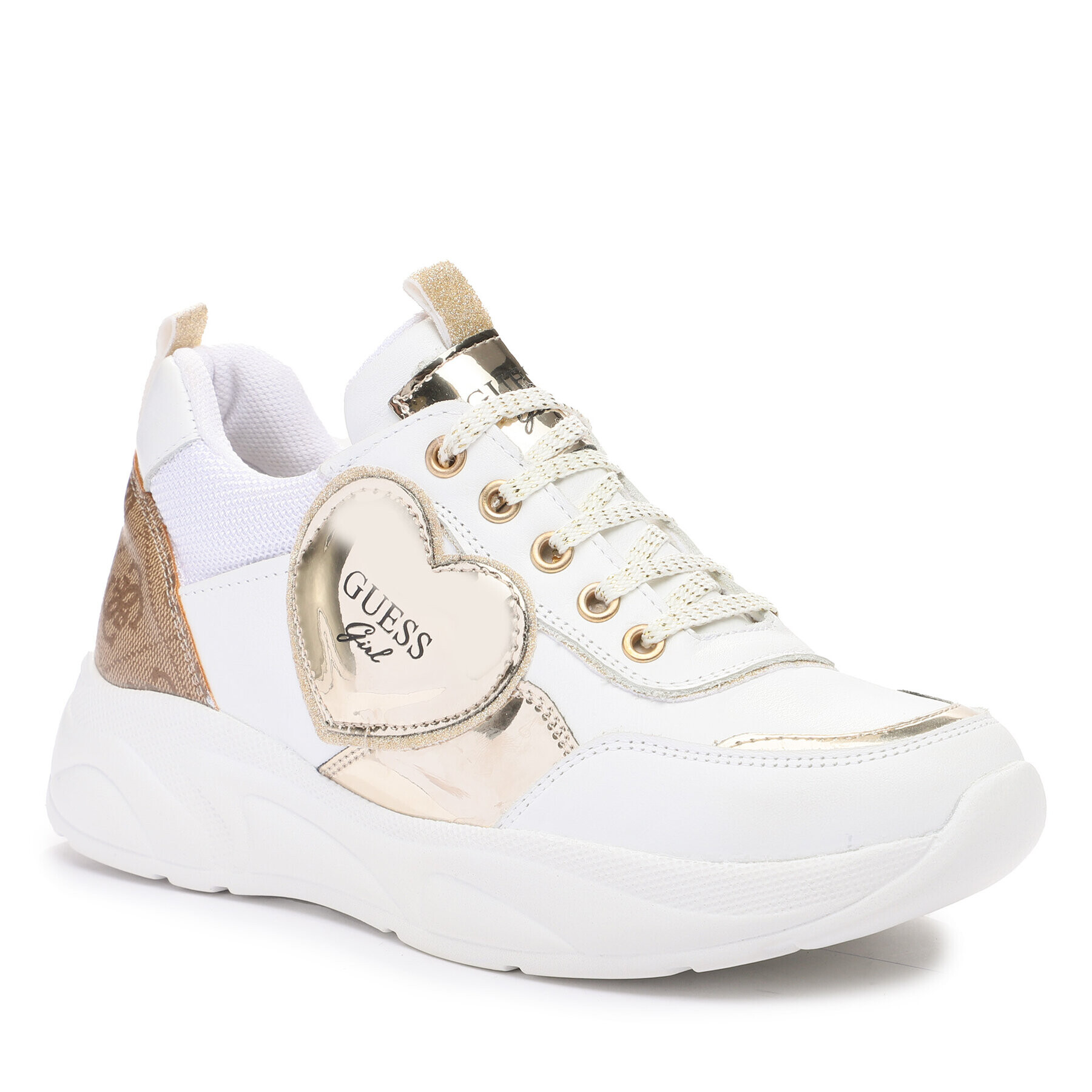 Guess Сникърси FJ7CLA LEA12 Бял - Pepit.bg