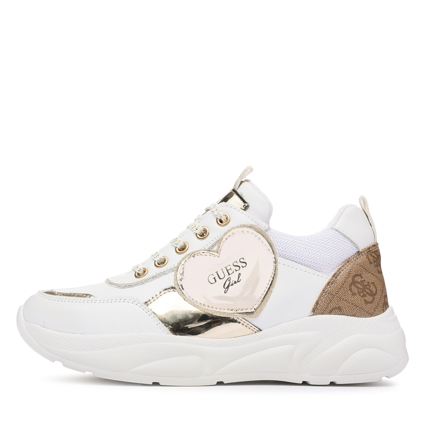 Guess Сникърси FJ7CLA LEA12 Бял - Pepit.bg