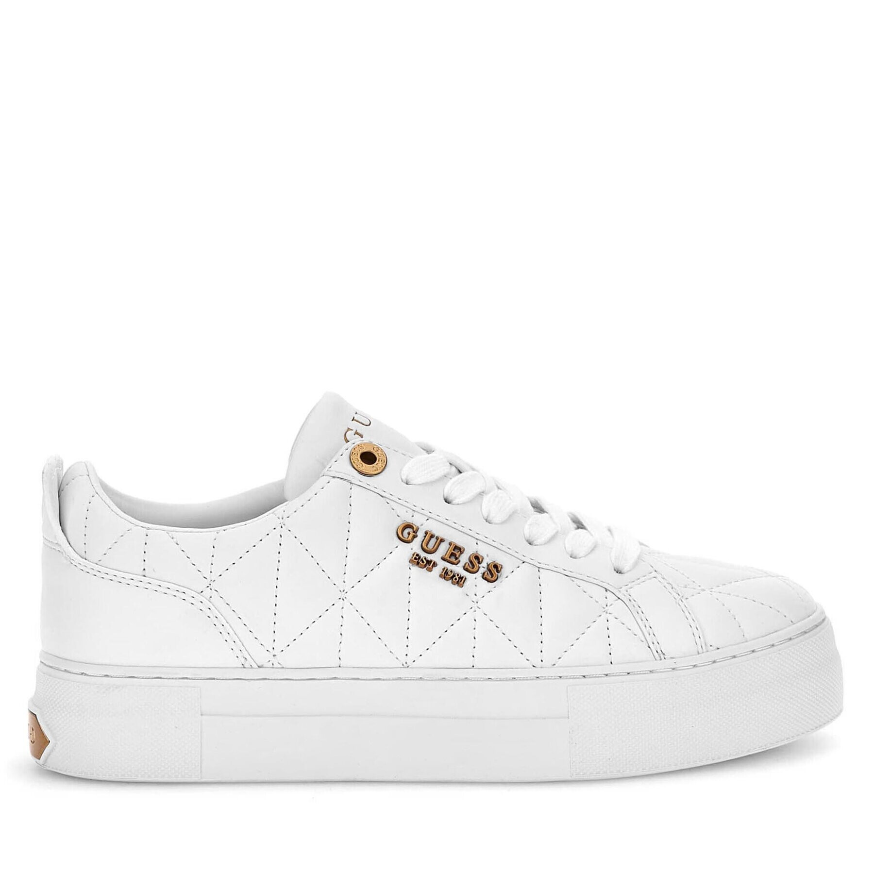 Guess Сникърси FL8GEA ELE12 Бял - Pepit.bg