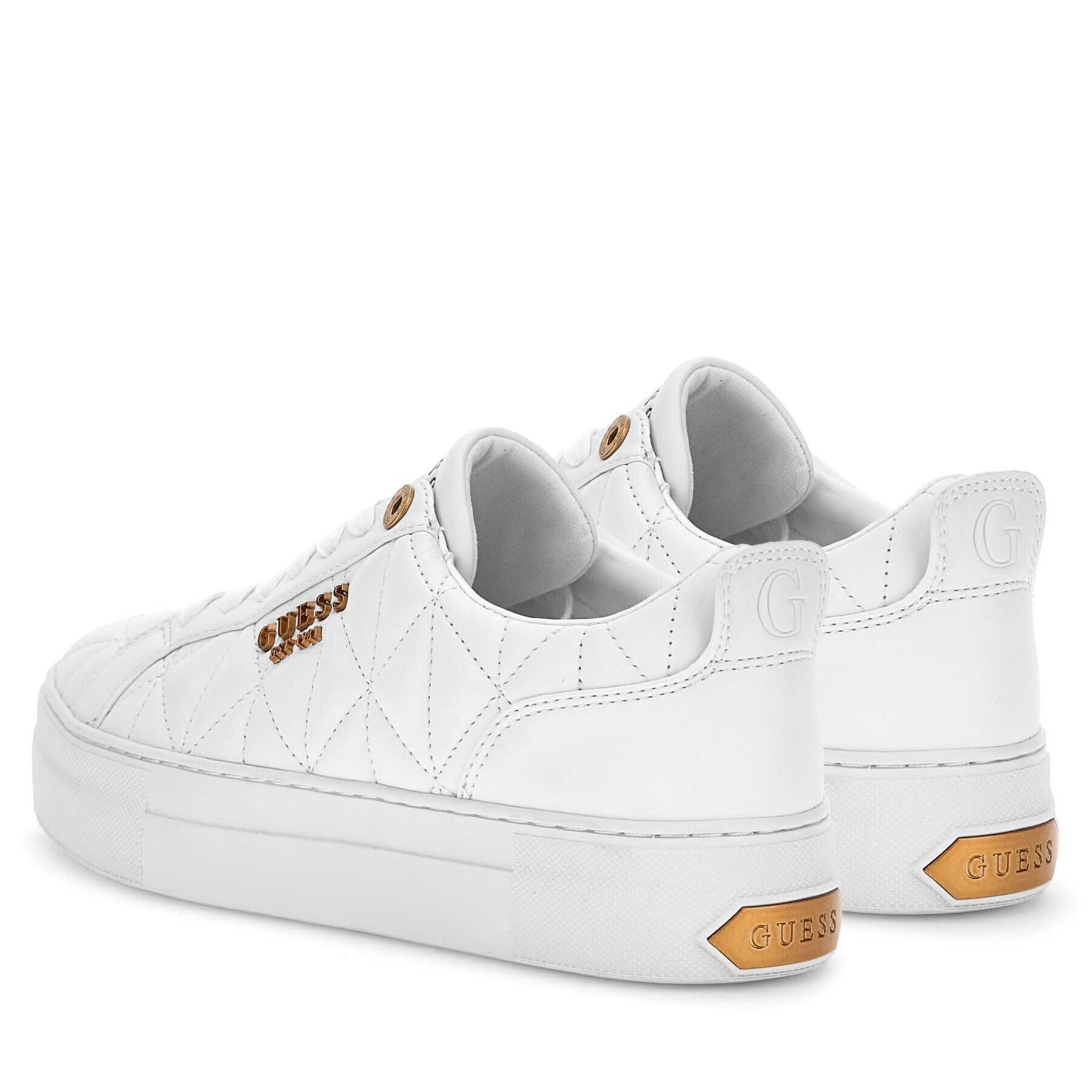 Guess Сникърси FL8GEA ELE12 Бял - Pepit.bg