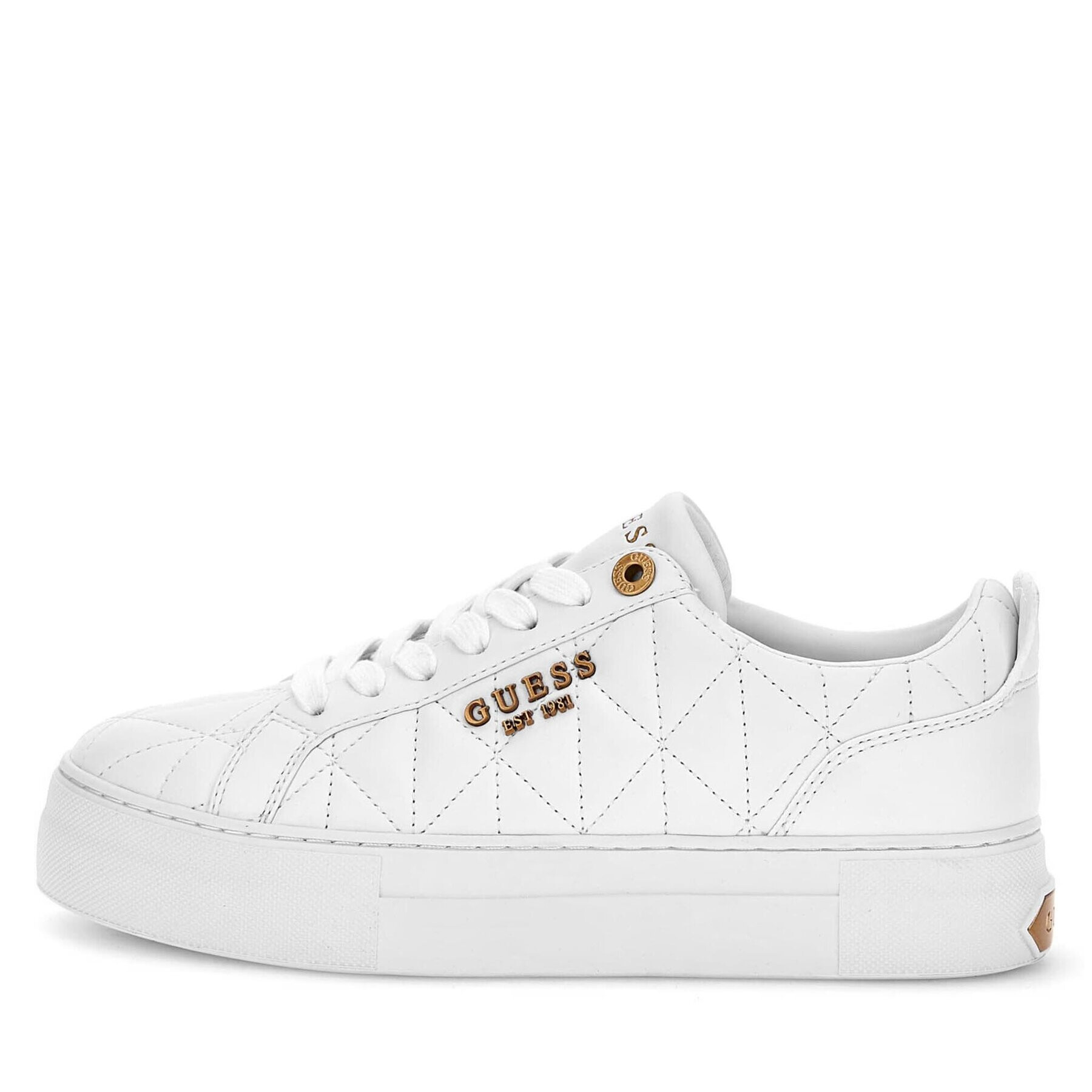 Guess Сникърси FL8GEA ELE12 Бял - Pepit.bg