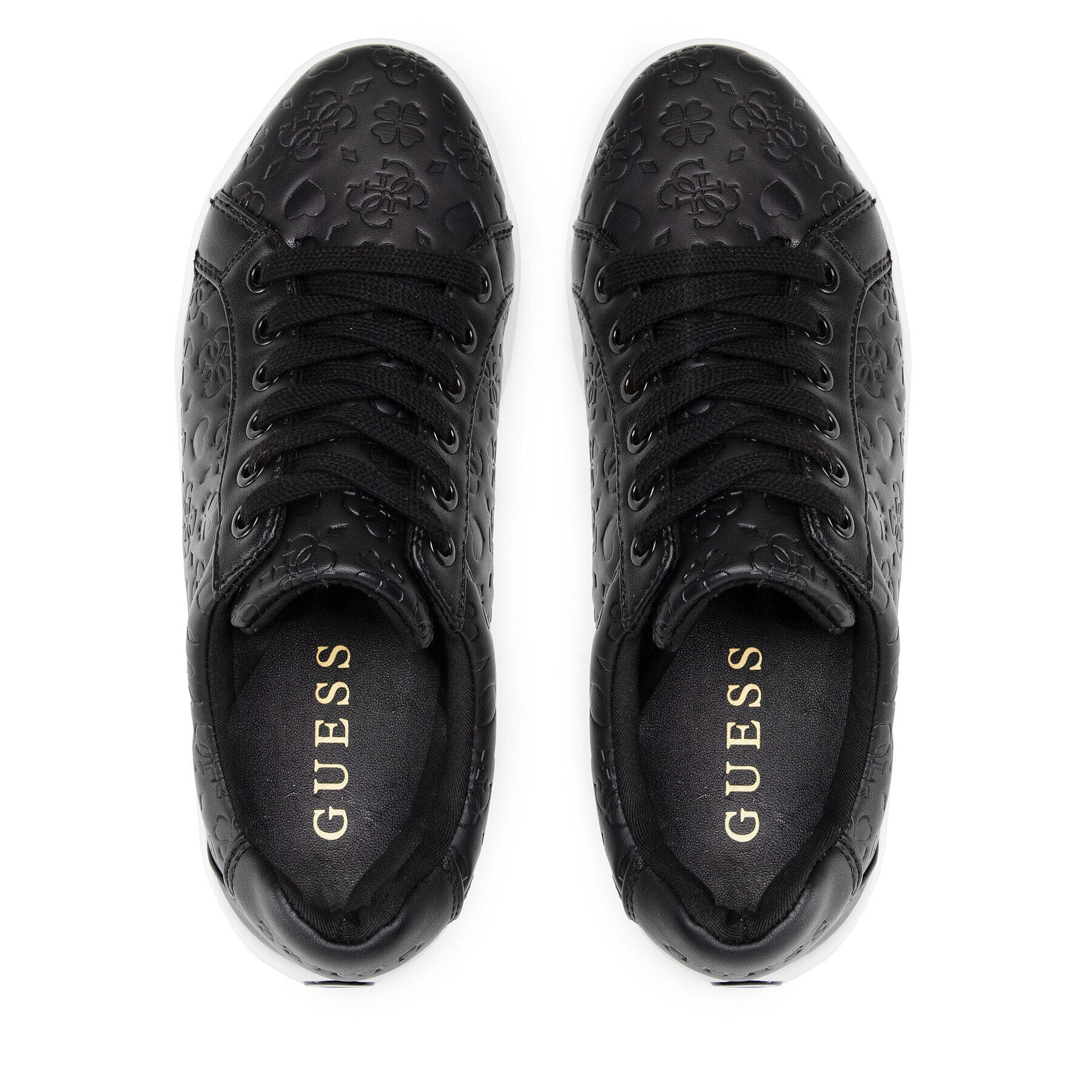 Guess Сникърси FL8RY3 FAL12 Черен - Pepit.bg