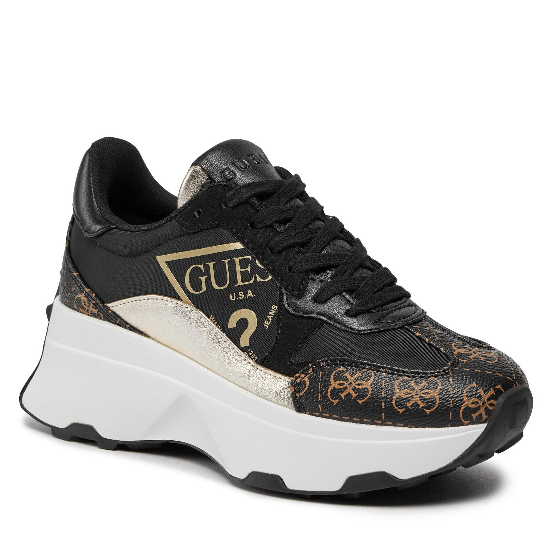 Guess Сникърси FLPCB5 FAL12 Черен - Pepit.bg