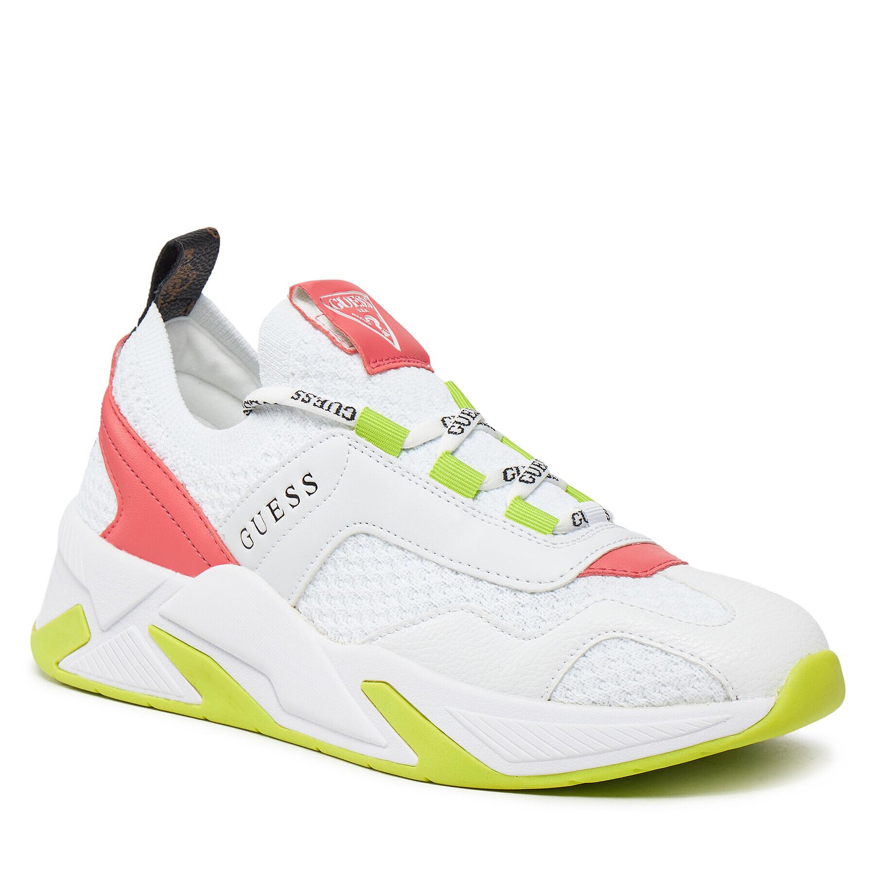Guess Сникърси Geniver2 FLPGE2 FAB12 Бял - Pepit.bg