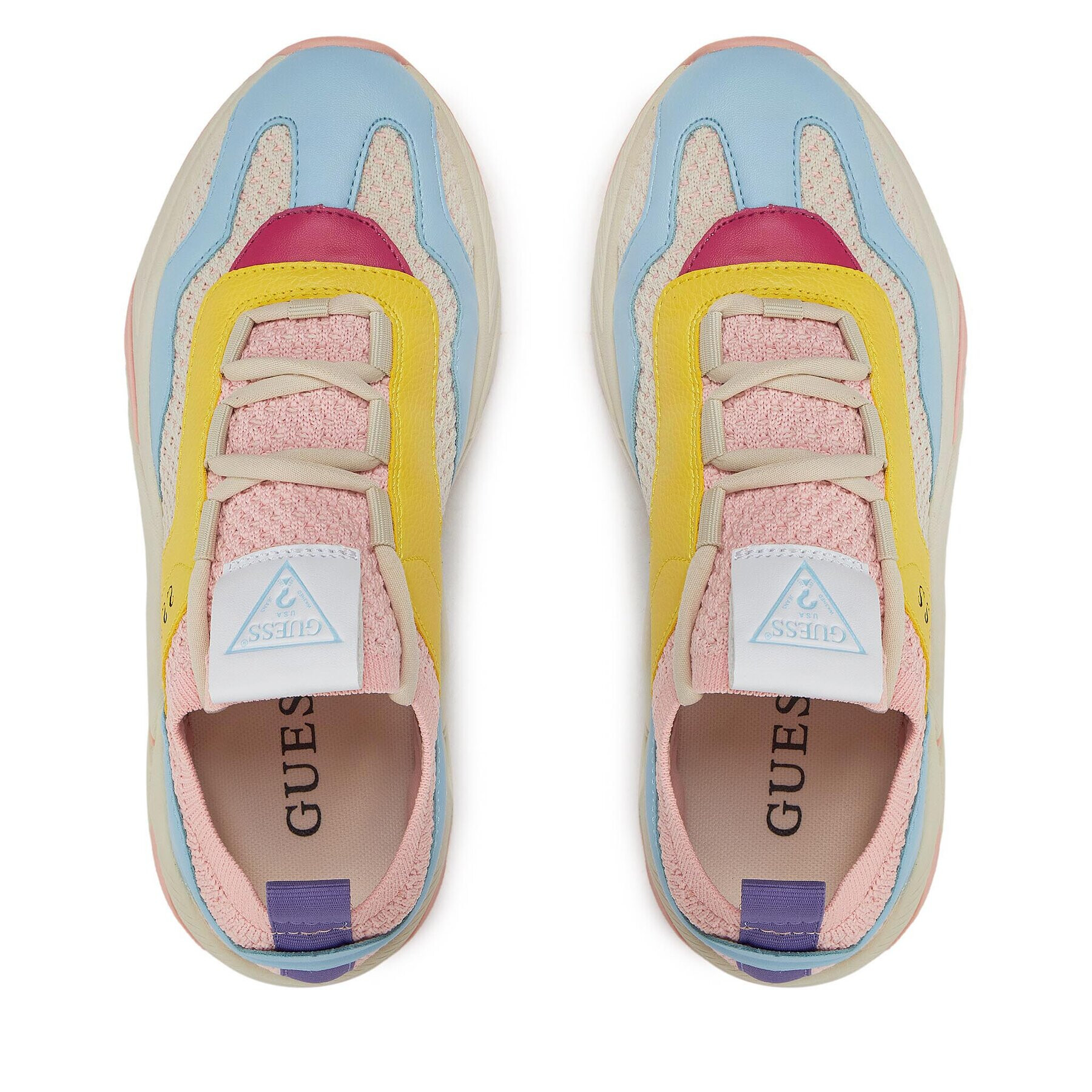 Guess Сникърси Geniver2 FLPGE2 FAB12 Розов - Pepit.bg