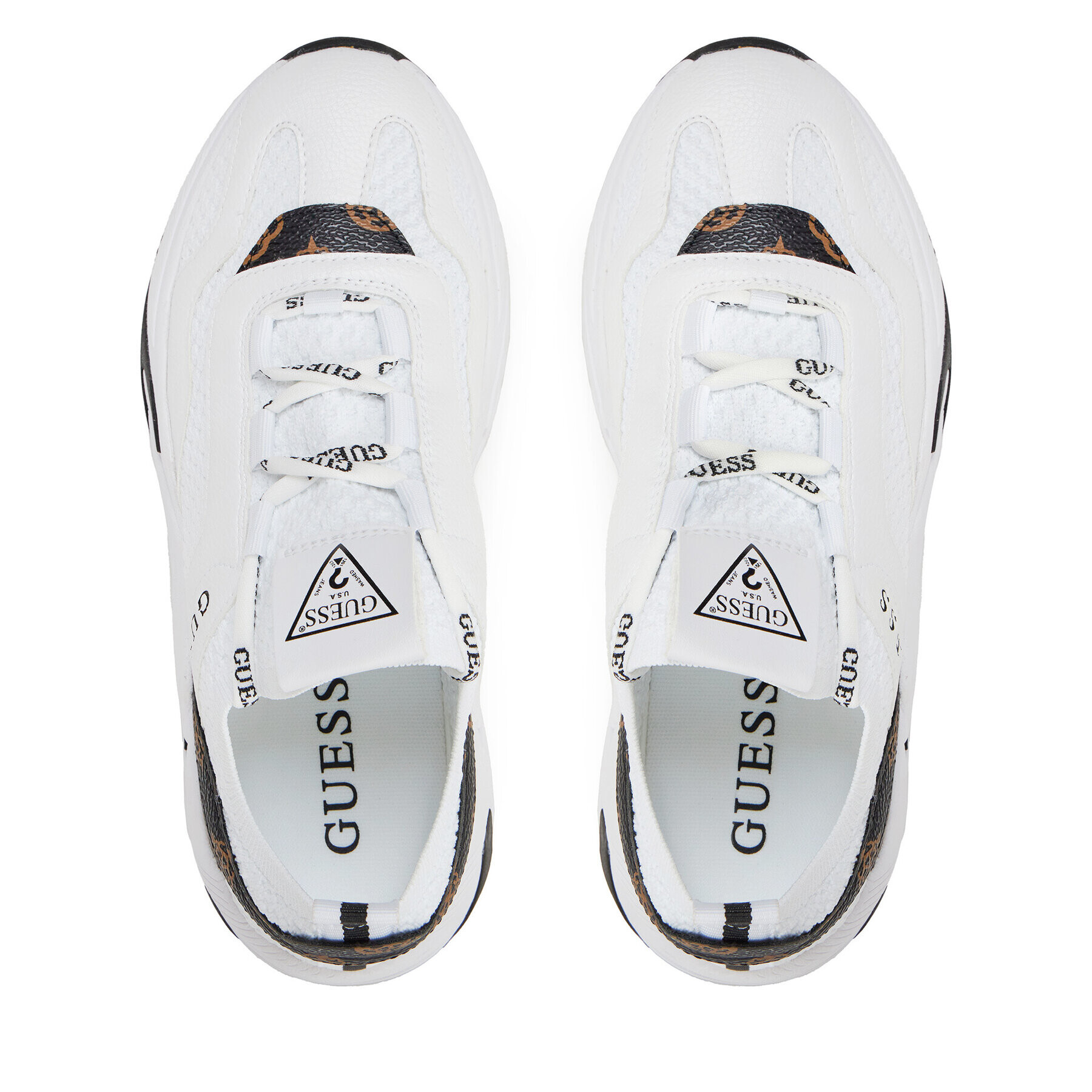 Guess Сникърси Geniver2 FLPGE2 FAL12 Бял - Pepit.bg