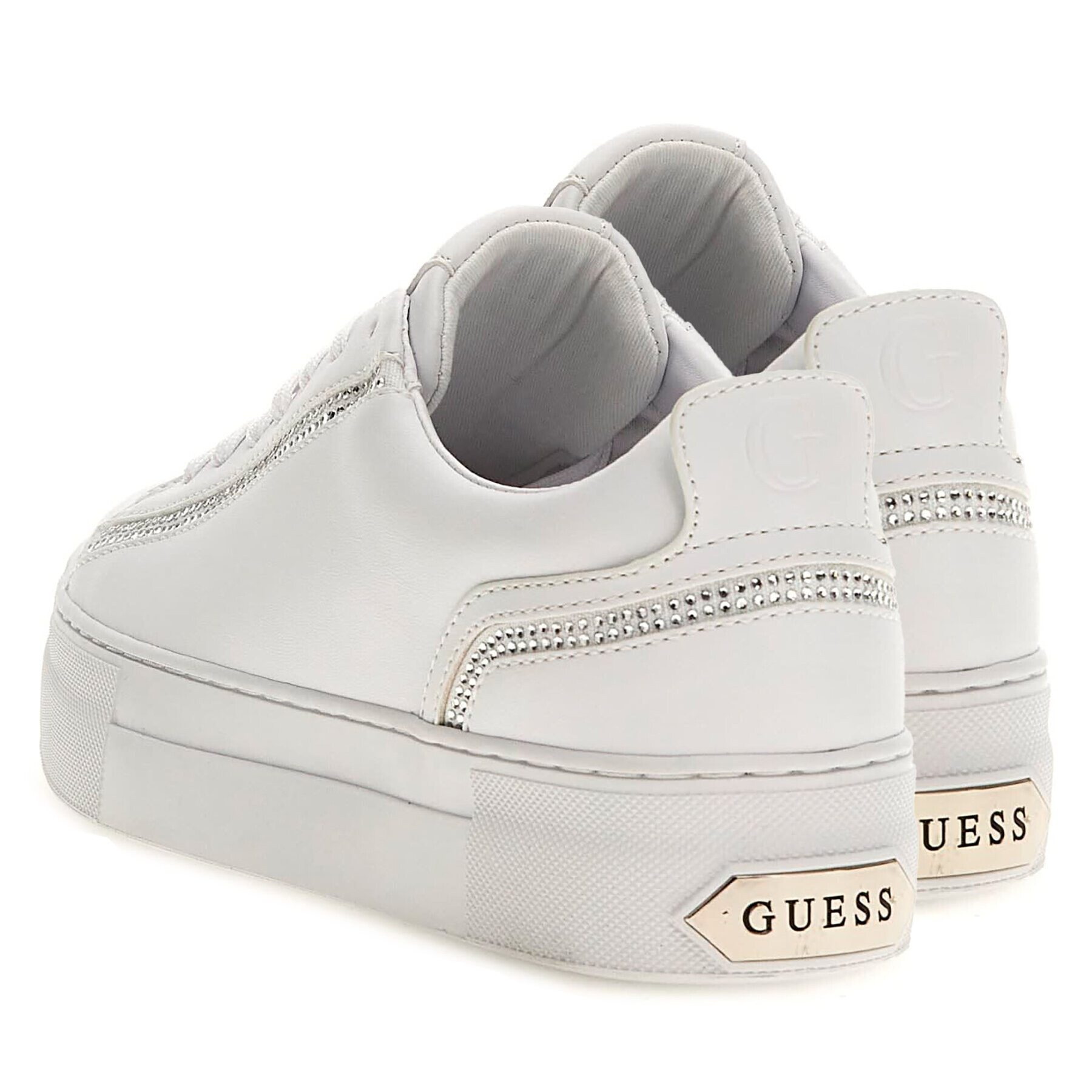 Guess Сникърси Gianele2 FL7G2N ELE12 Бял - Pepit.bg