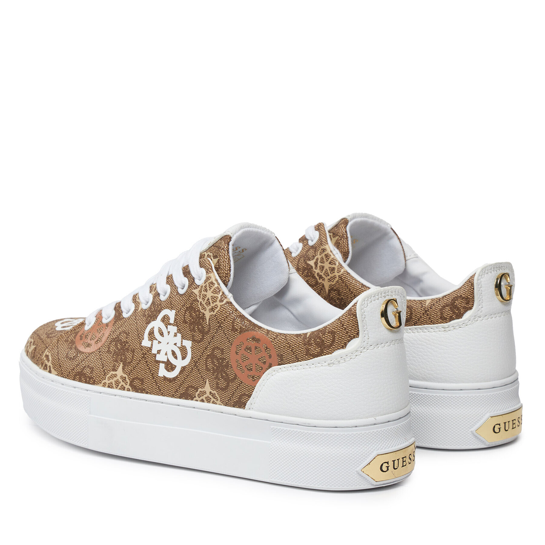 Guess Сникърси Gianele4 FLPGN4 FAL12 Кафяв - Pepit.bg