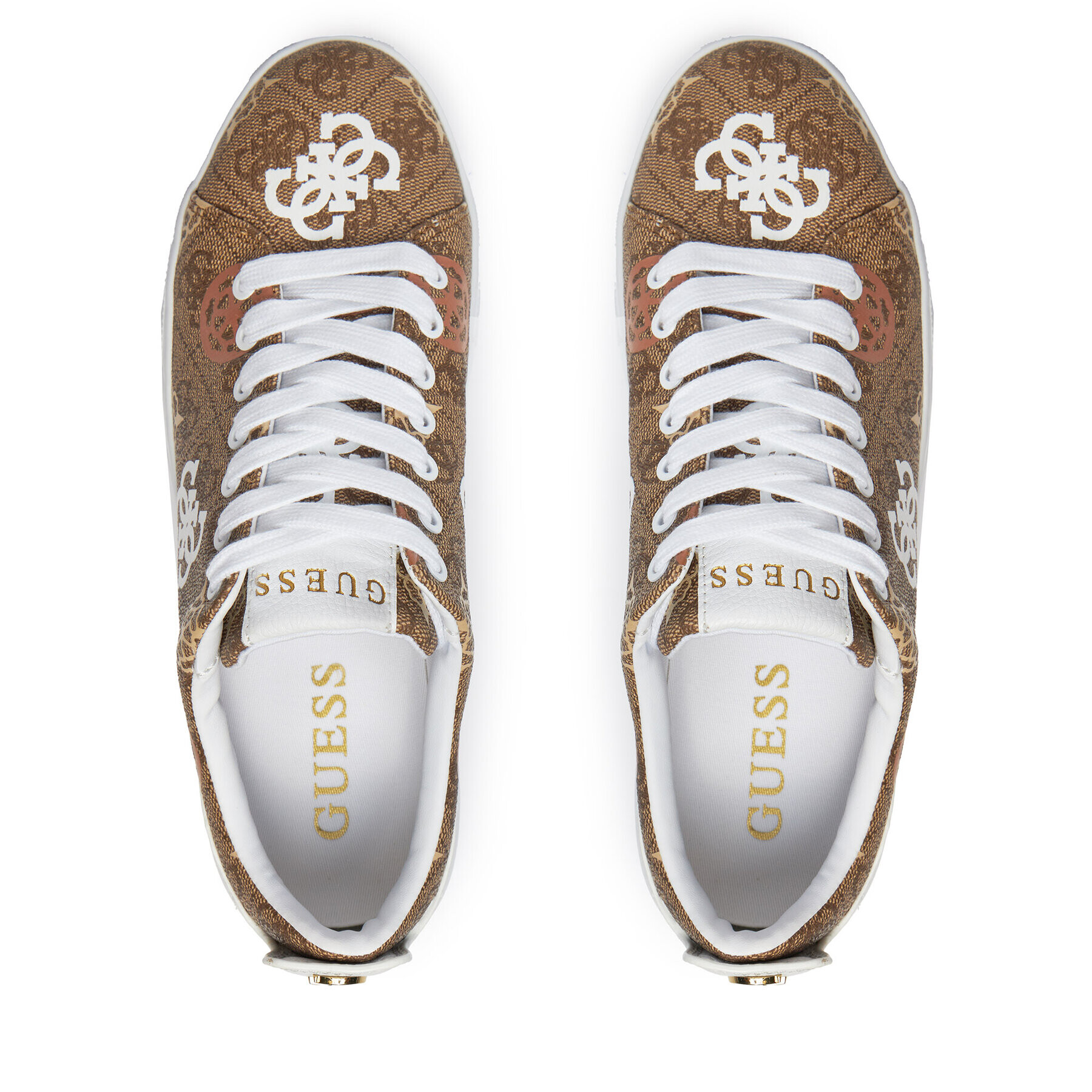 Guess Сникърси Gianele4 FLPGN4 FAL12 Кафяв - Pepit.bg