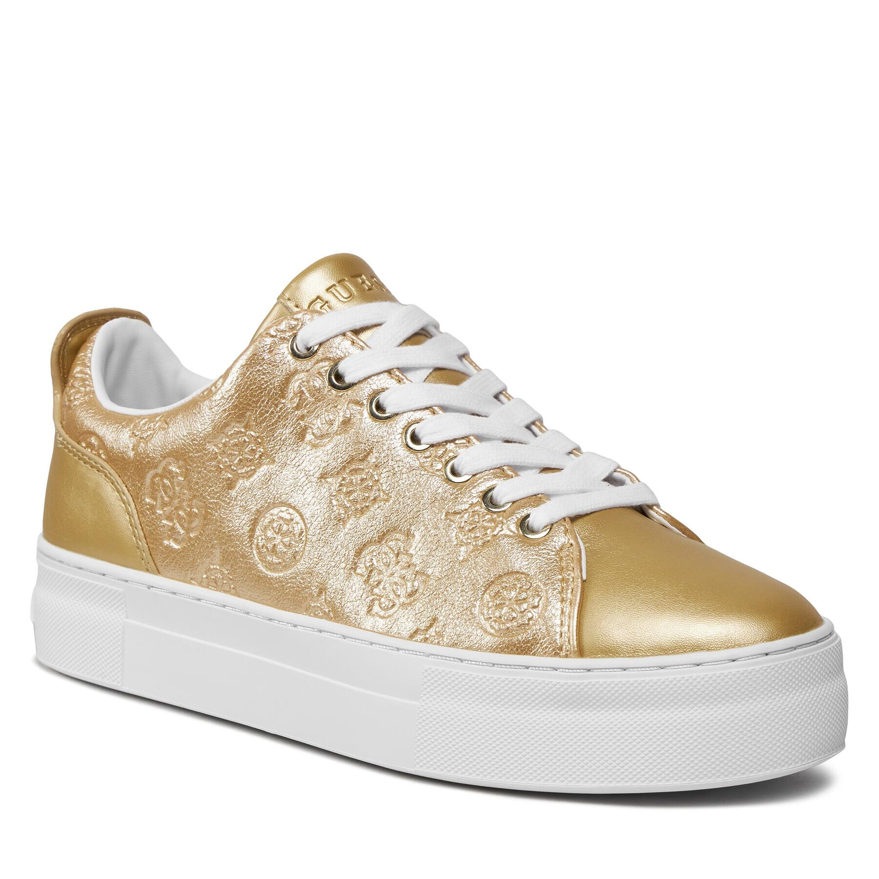 Guess Сникърси Gianele4 FLPGN4 LEL12 Златист - Pepit.bg
