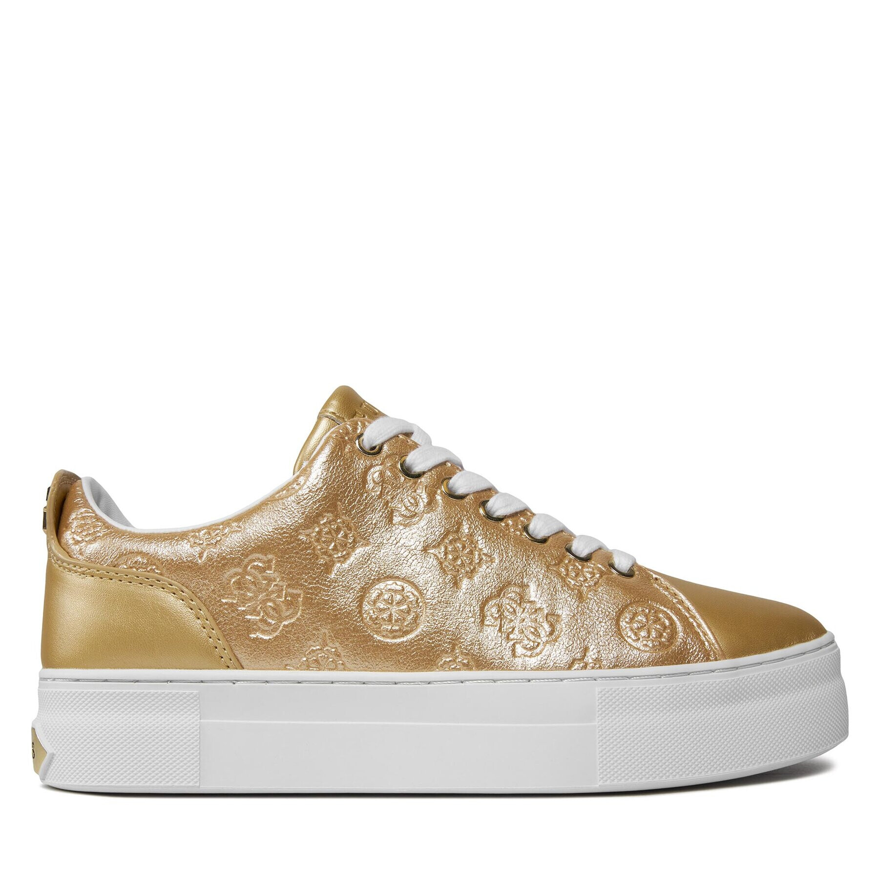 Guess Сникърси Gianele4 FLPGN4 LEL12 Златист - Pepit.bg