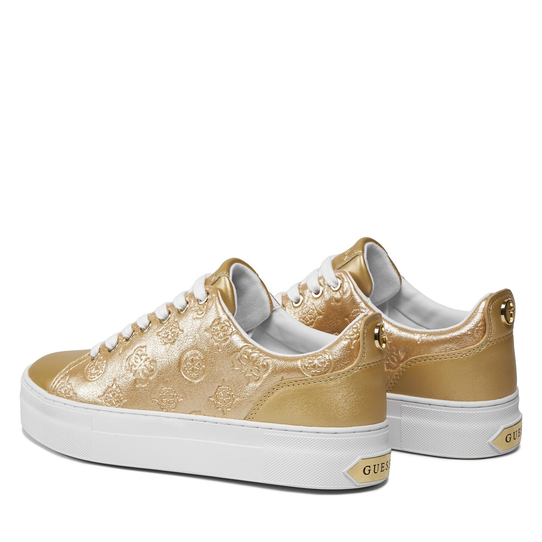 Guess Сникърси Gianele4 FLPGN4 LEL12 Златист - Pepit.bg