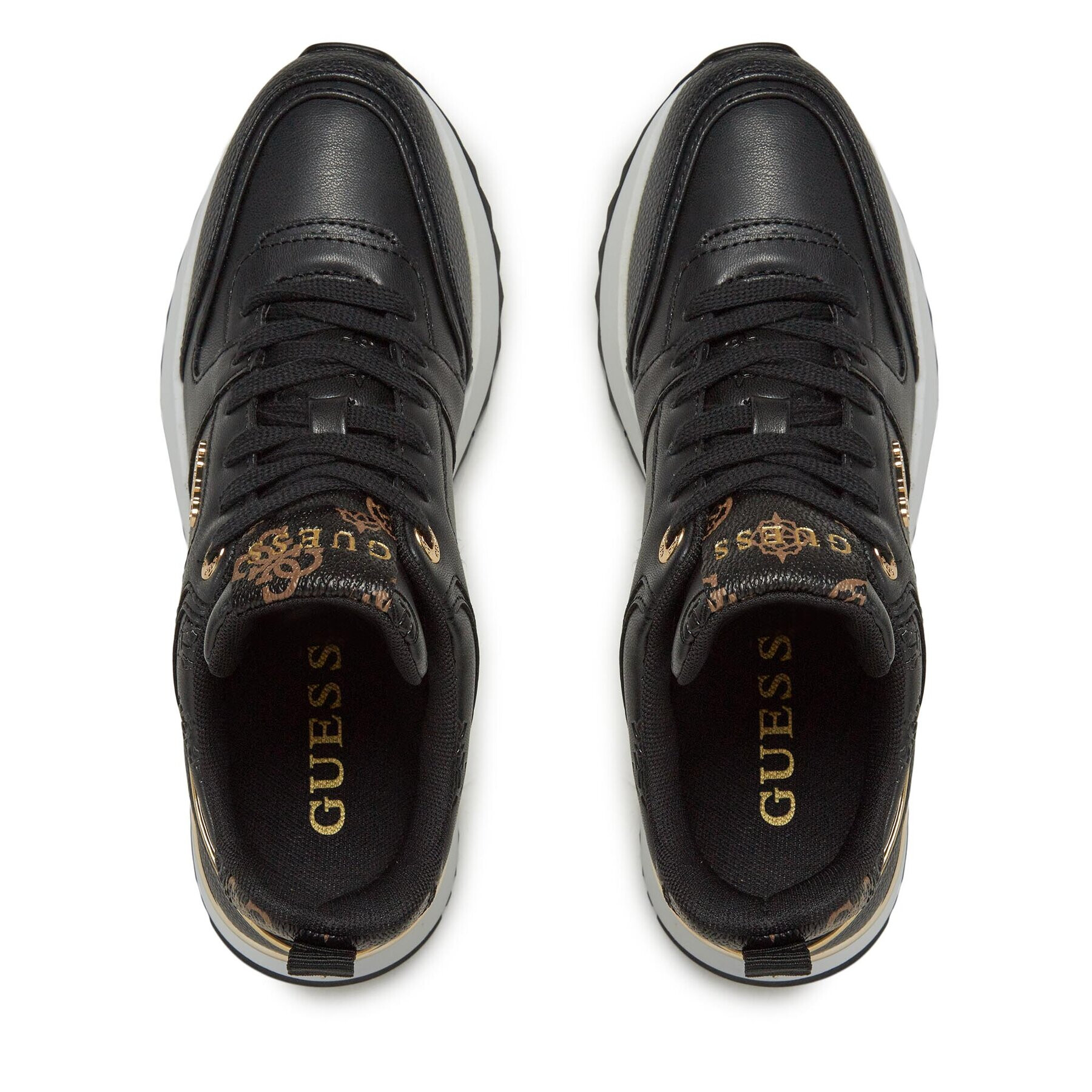 Guess Сникърси Kaddy FL8DDY ELE12 Черен - Pepit.bg