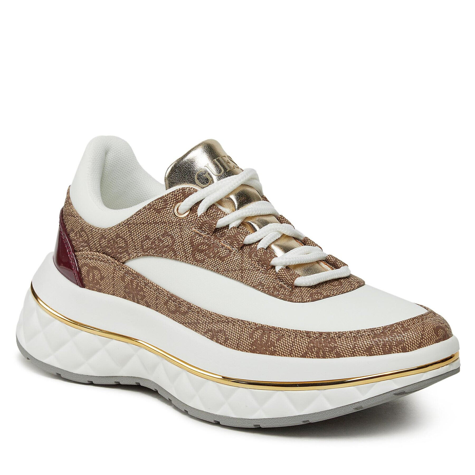 Guess Сникърси Kyra FL8KYR FAB12 Бежов - Pepit.bg