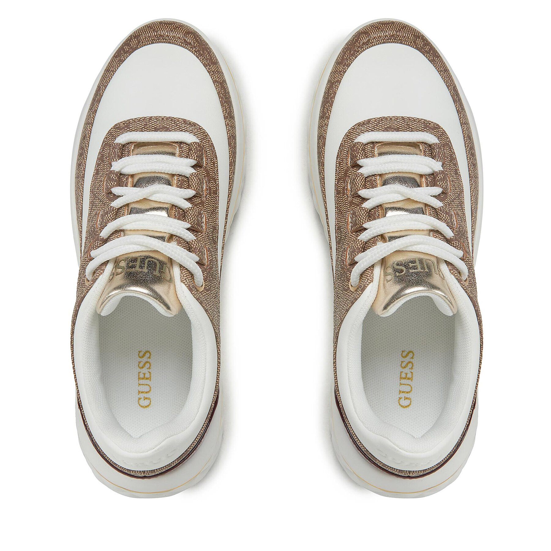 Guess Сникърси Kyra FL8KYR FAB12 Бежов - Pepit.bg