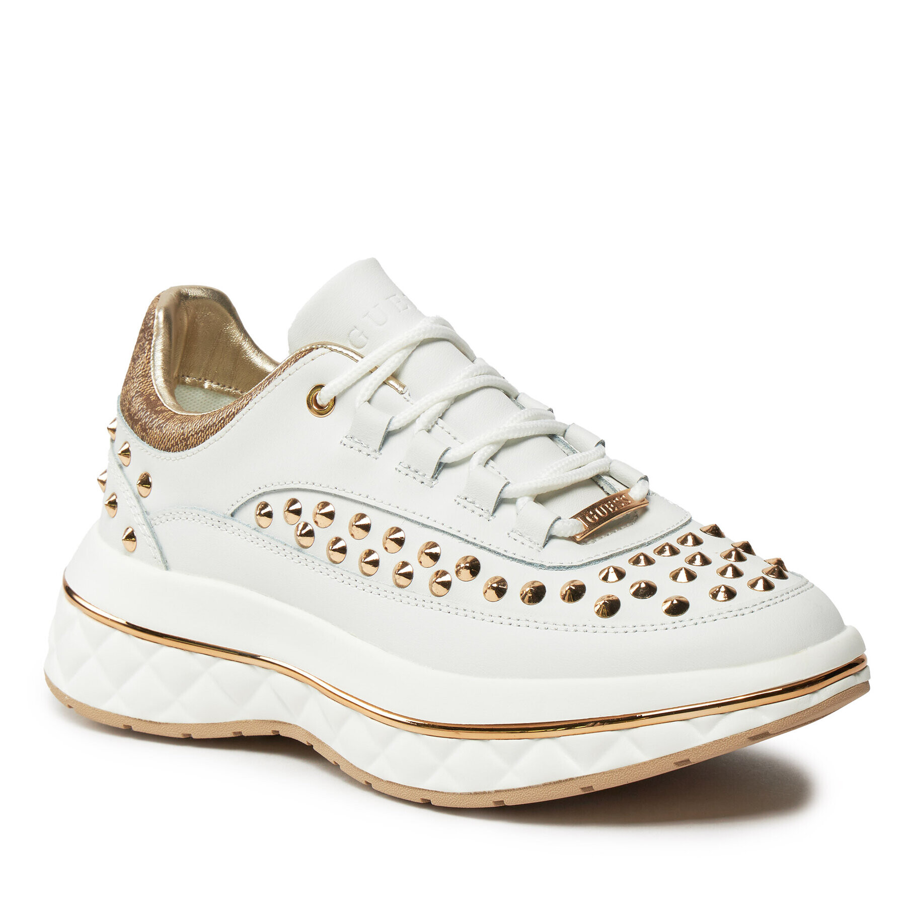 Guess Сникърси Kyra FLPKYR LEM12 Бял - Pepit.bg