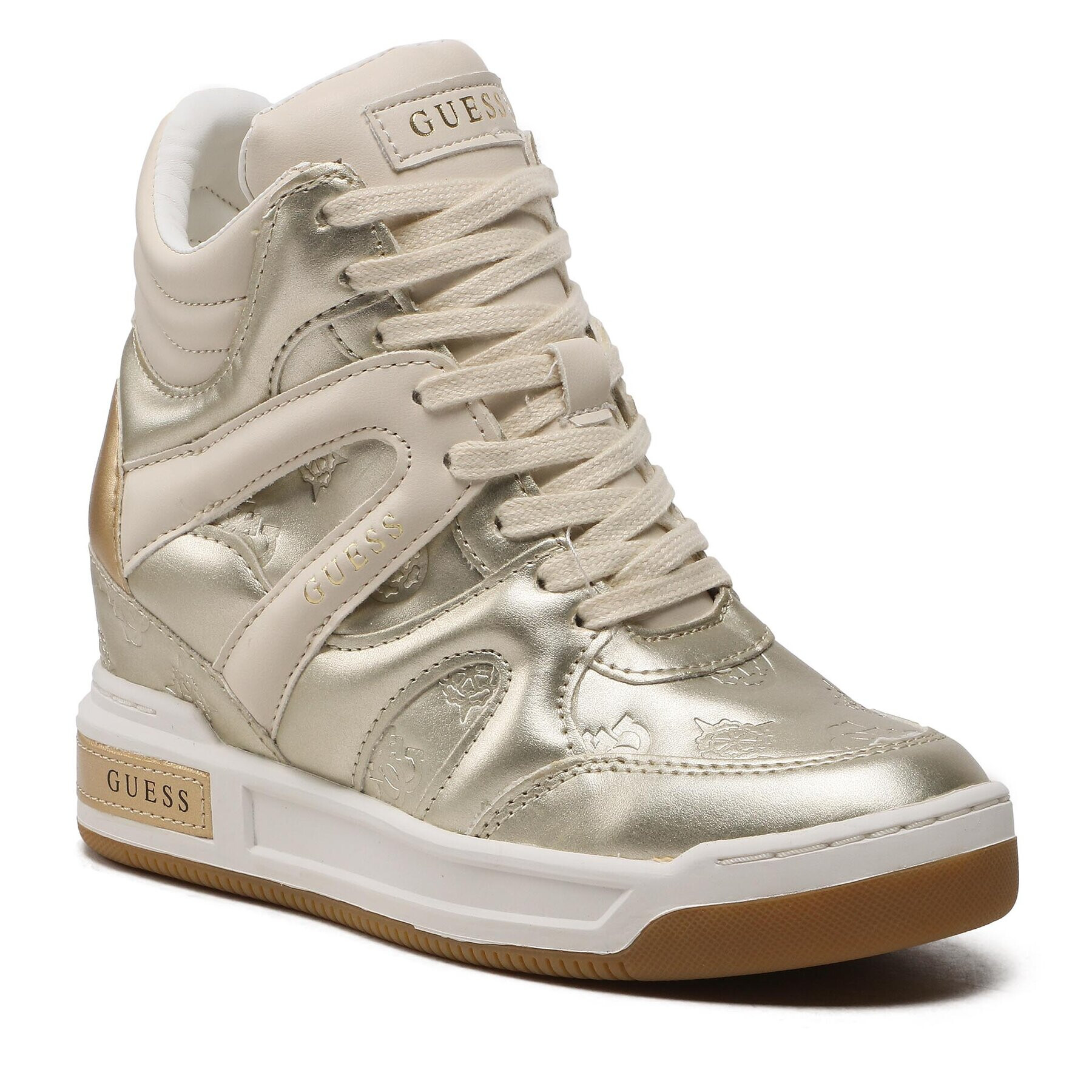 Guess Сникърси Lisa FL5LIS FAL12 Златист - Pepit.bg
