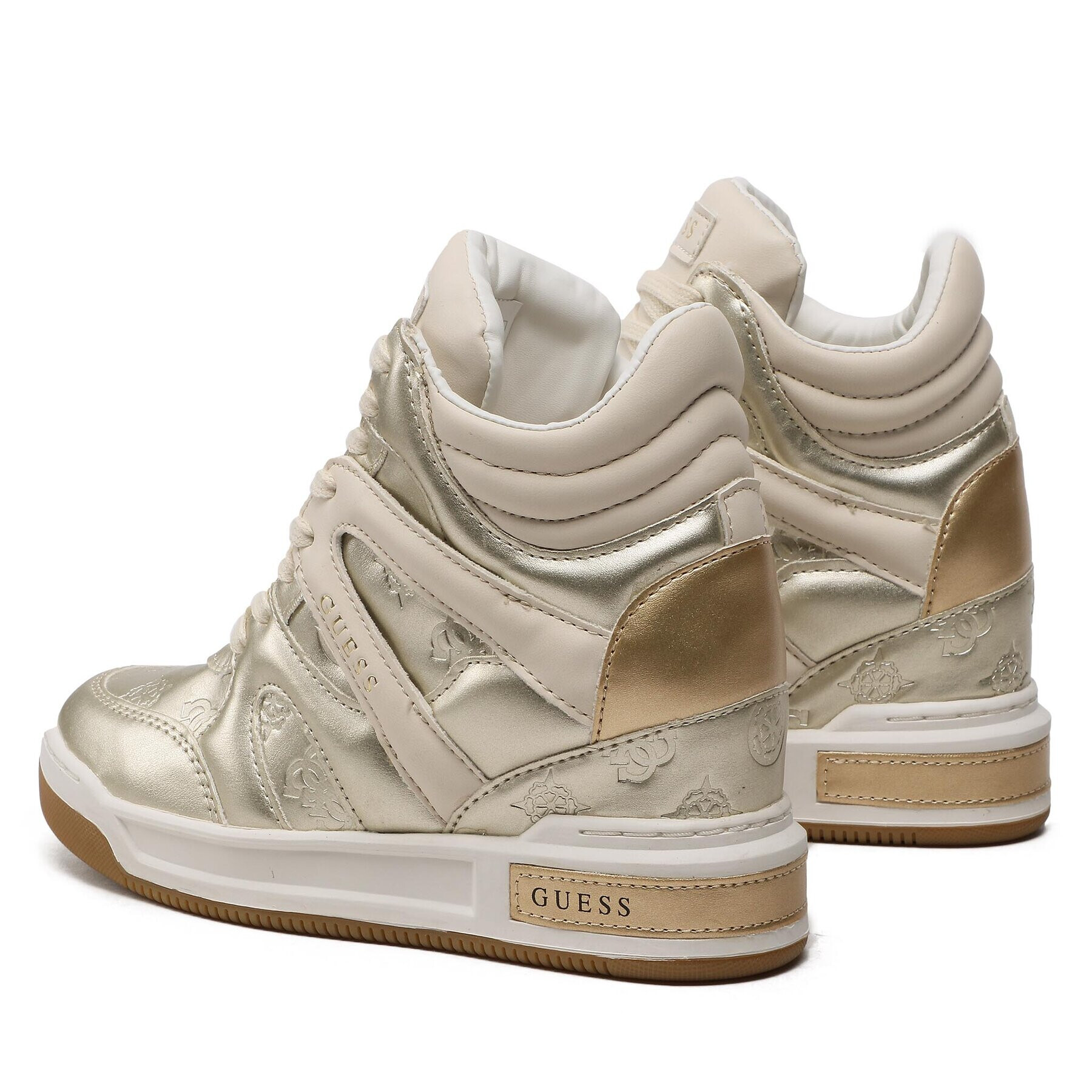 Guess Сникърси Lisa FL5LIS FAL12 Златист - Pepit.bg