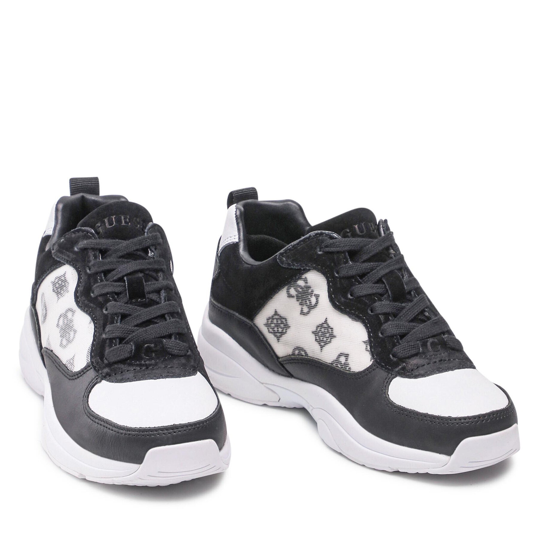 Guess Сникърси Luckee2 FL6LCK FAL12 Черен - Pepit.bg