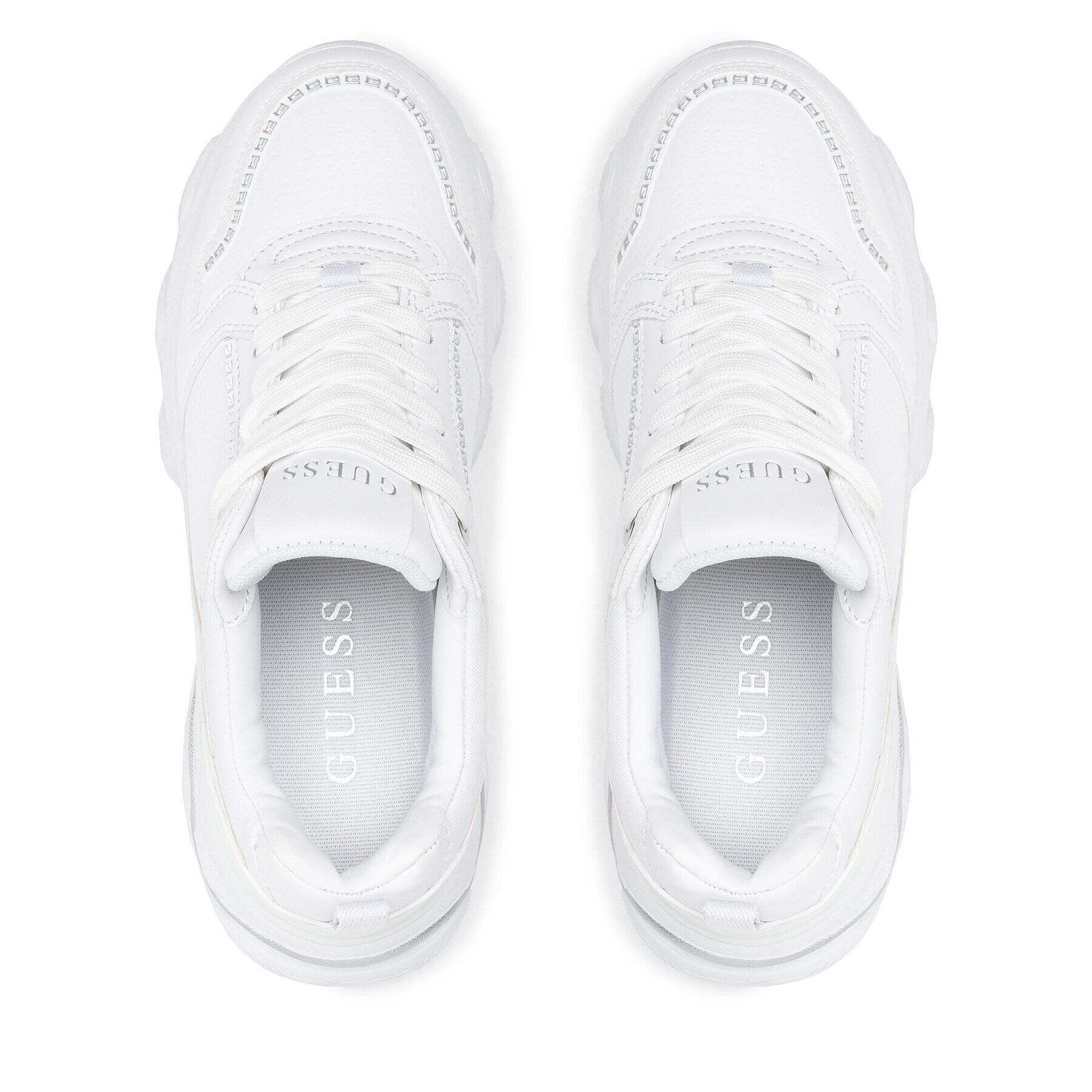 Guess Сникърси Mags FL5MGS ELE12 Бял - Pepit.bg
