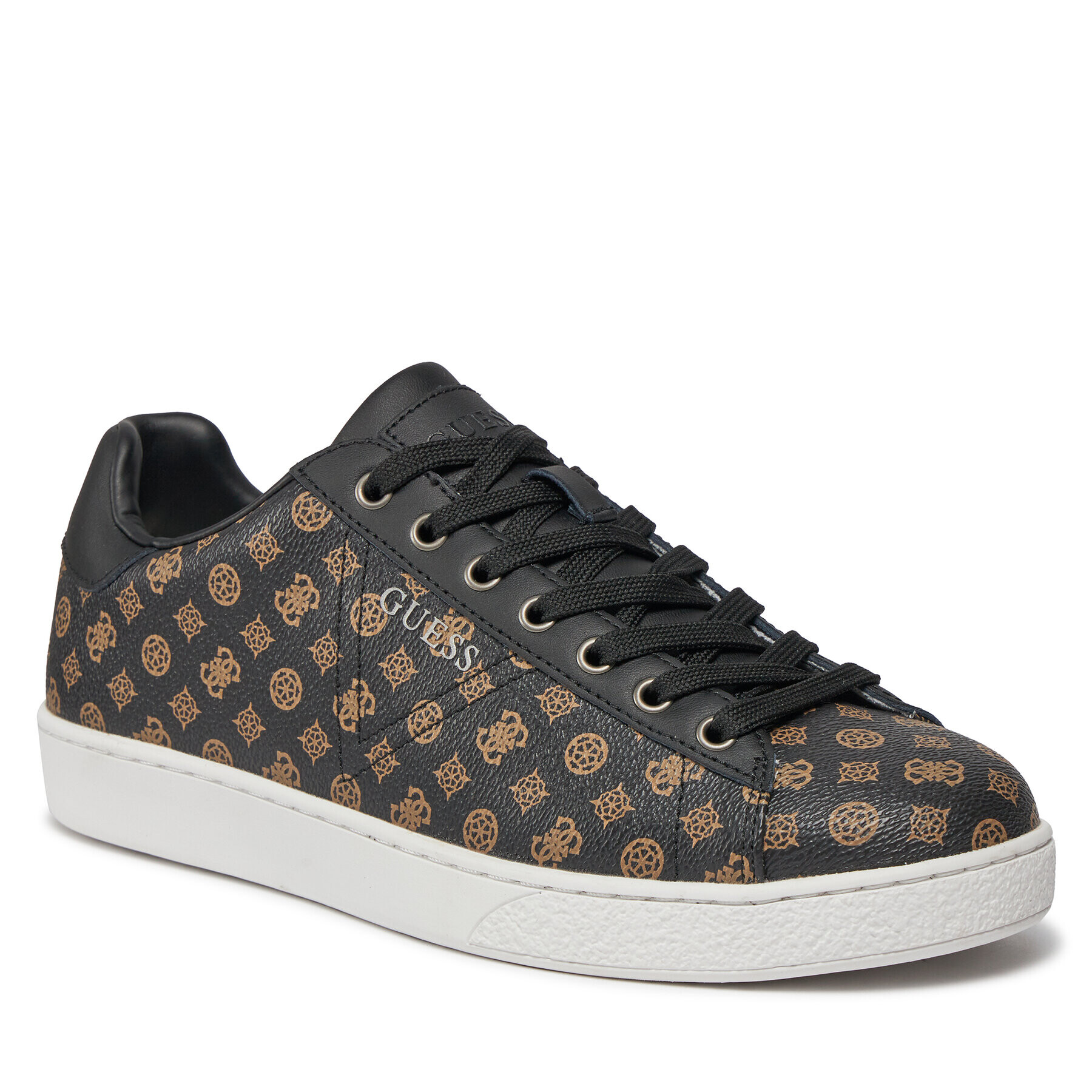 Guess Сникърси Nola Micro Peony FMPNOP FAB12 Черен - Pepit.bg