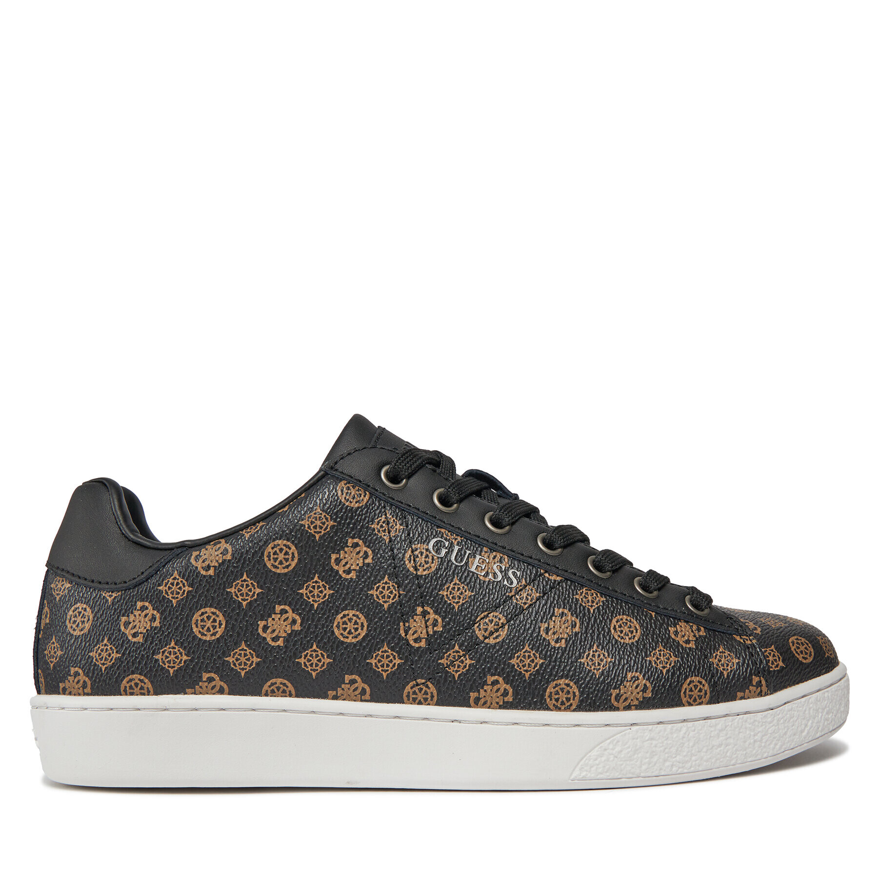 Guess Сникърси Nola Micro Peony FMPNOP FAB12 Черен - Pepit.bg