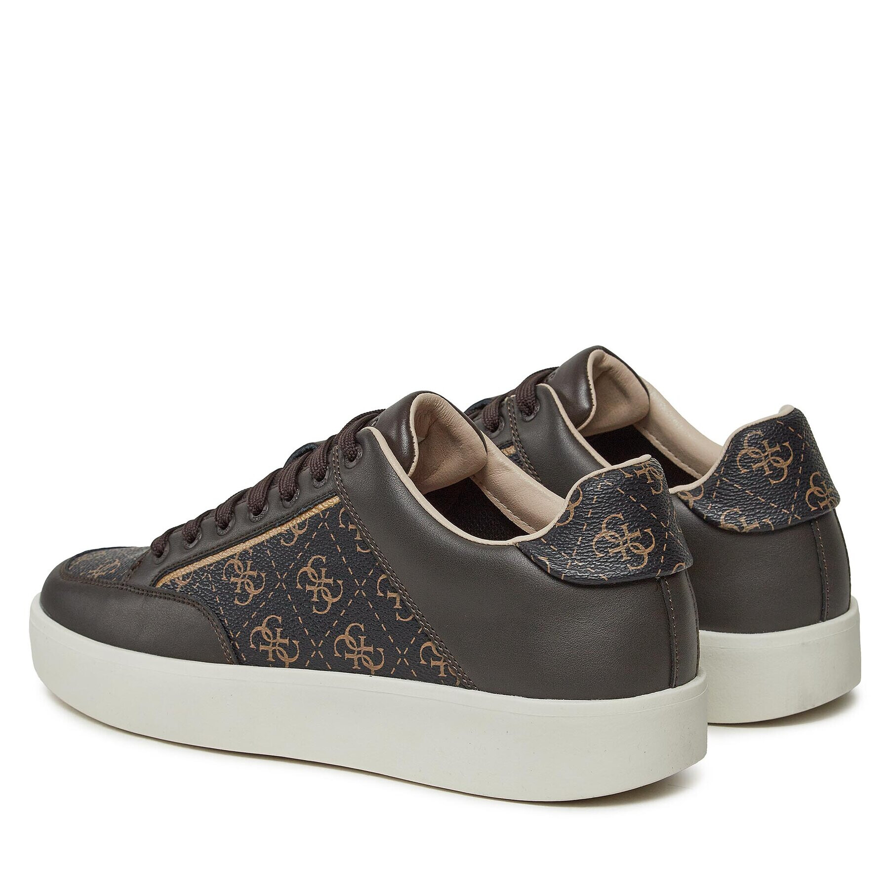 Guess Сникърси Parma 4G FM8PAG LEA12 Кафяв - Pepit.bg