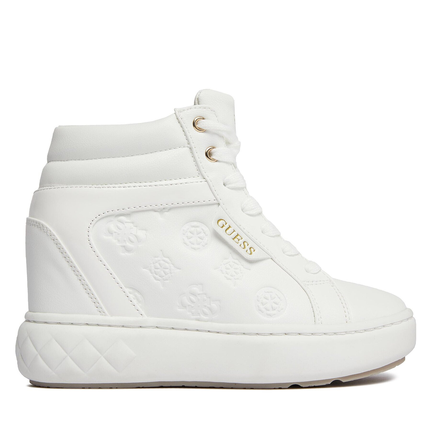Guess Сникърси Roxana FL8ROX LEA12 Бял - Pepit.bg