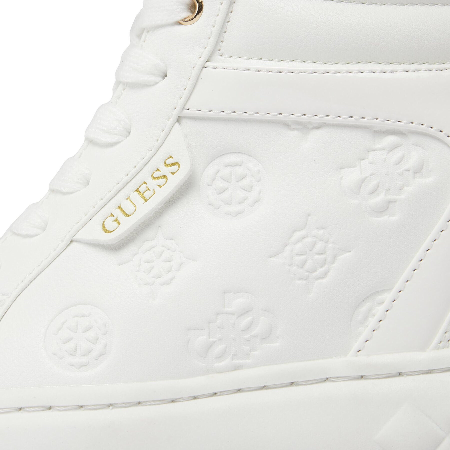 Guess Сникърси Roxana FL8ROX LEA12 Бял - Pepit.bg