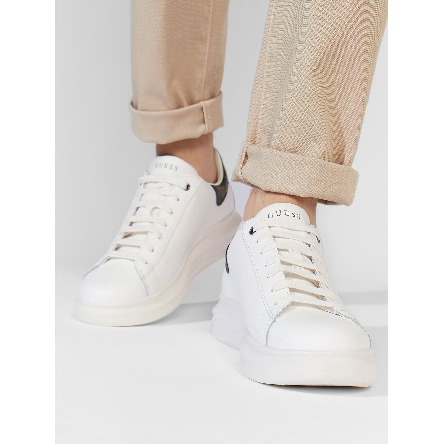 Guess Сникърси Salerno Carryvor FM7SRN FAL12 Бял - Pepit.bg