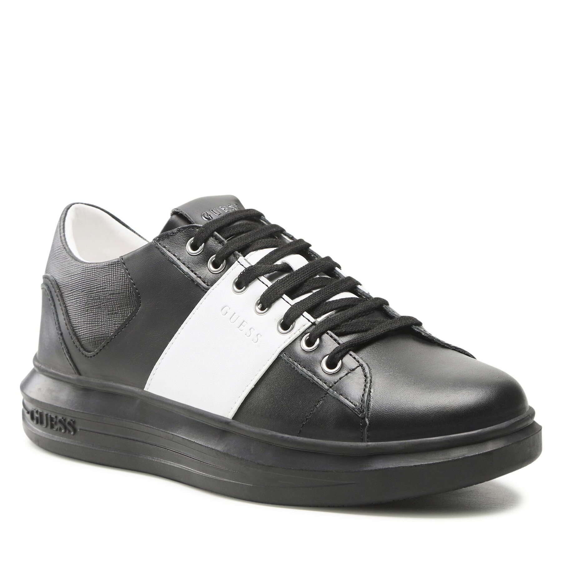 Guess Сникърси Salerno FM7SRN FAB12 Черен - Pepit.bg