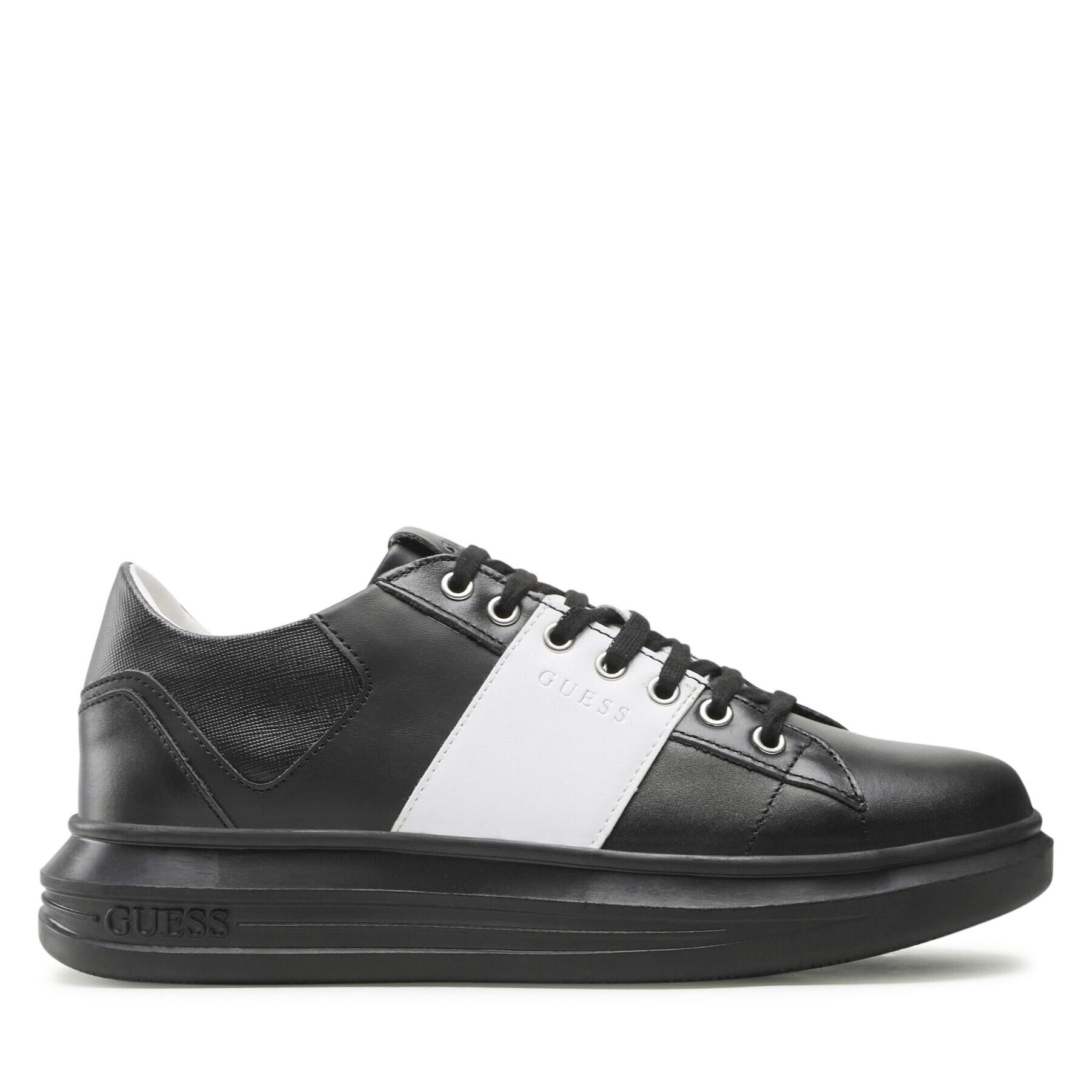 Guess Сникърси Salerno FM7SRN FAB12 Черен - Pepit.bg
