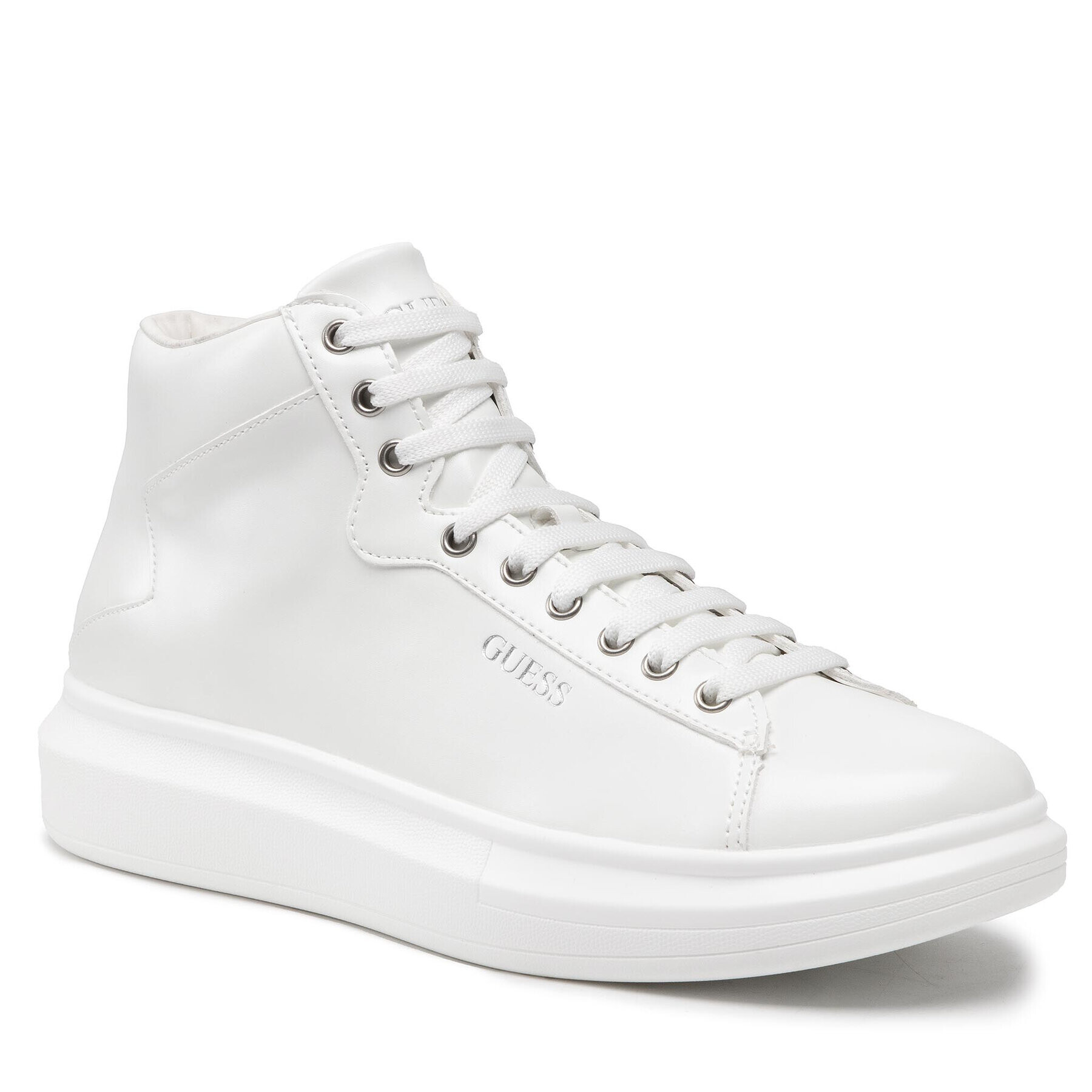 Guess Сникърси Salerno Mid FM5SAM ELE12 Бял - Pepit.bg