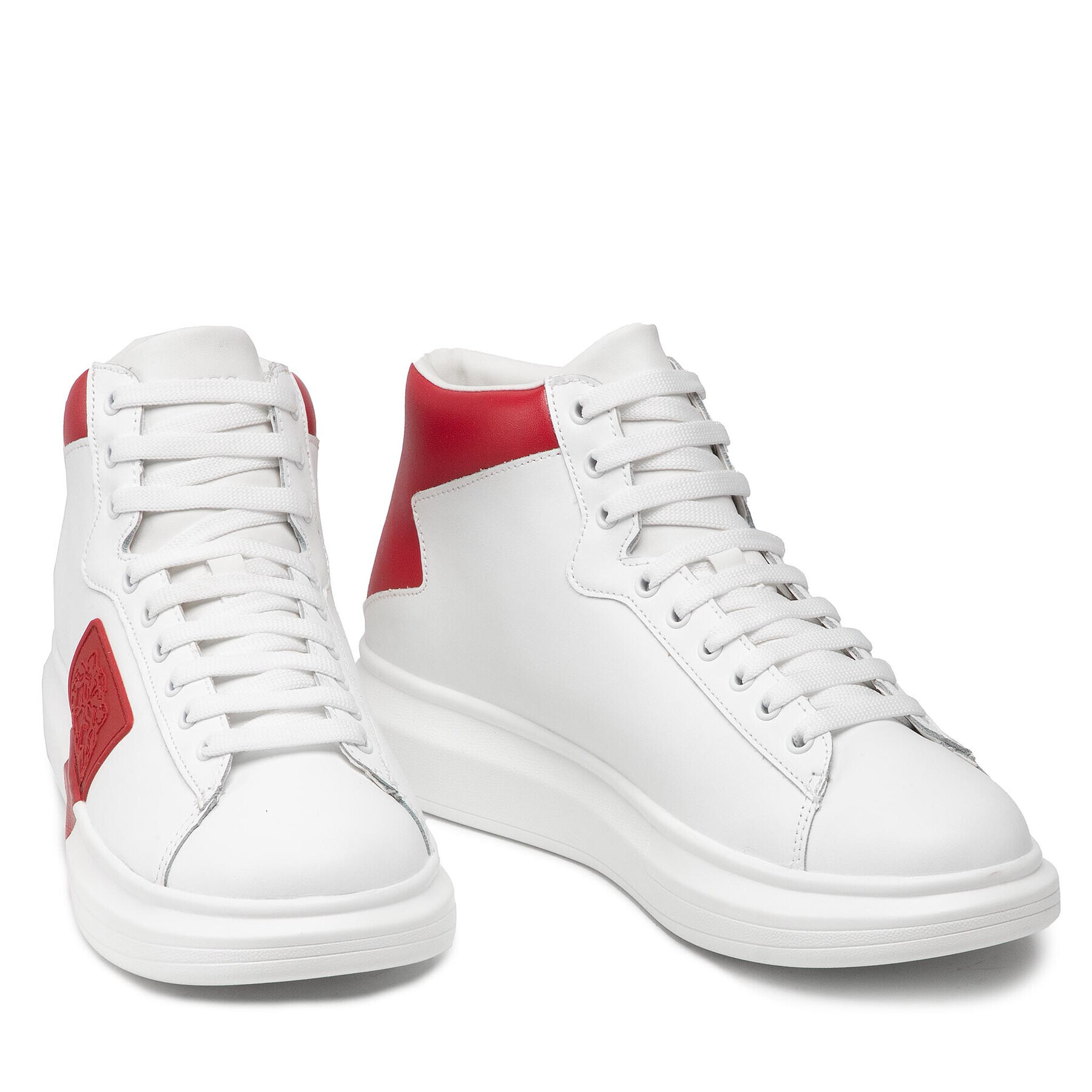 Guess Сникърси Salerno Mid FM5SAM LEA12 Бял - Pepit.bg