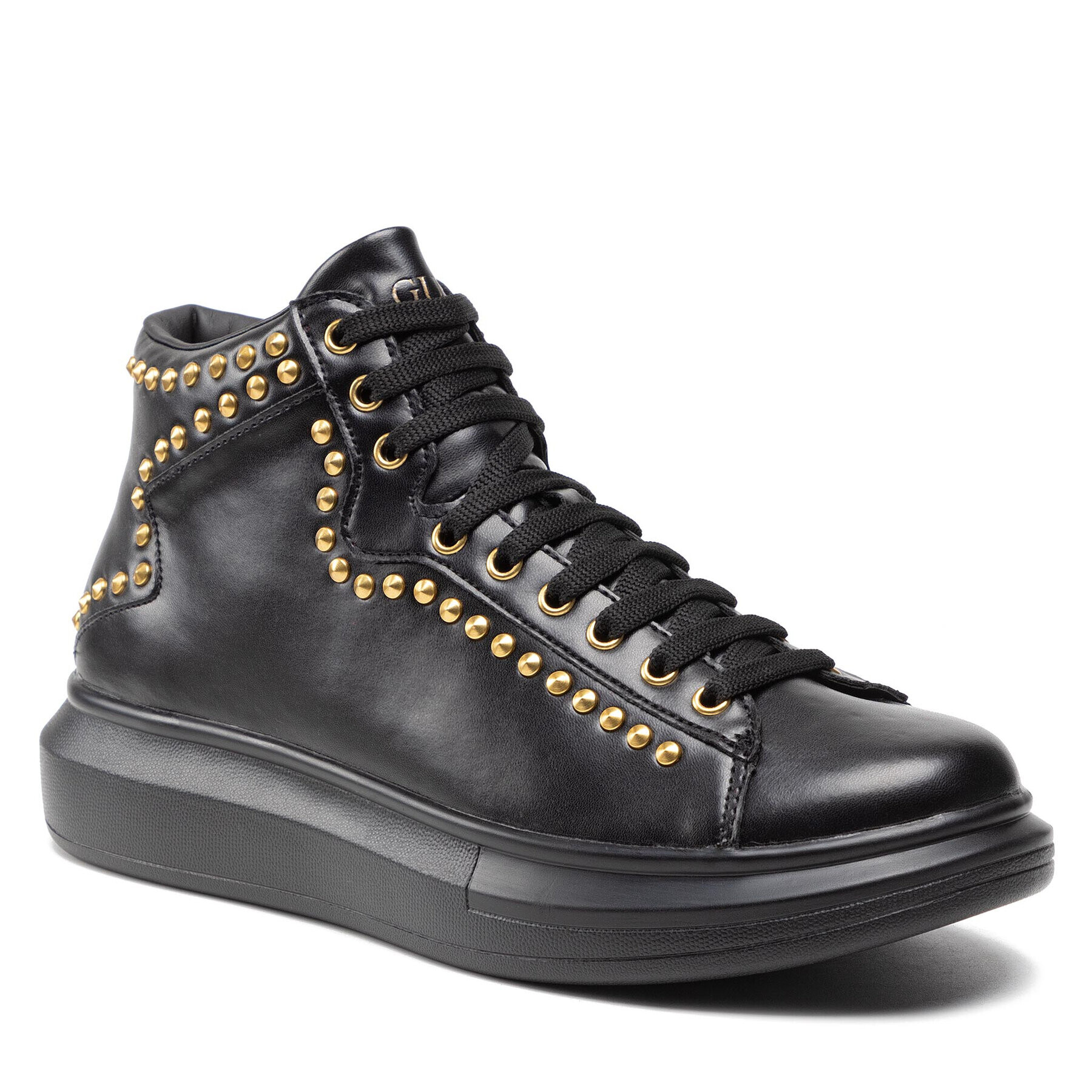 Guess Сникърси Salerno Mid Studs FM5SIS ELE12 Черен - Pepit.bg