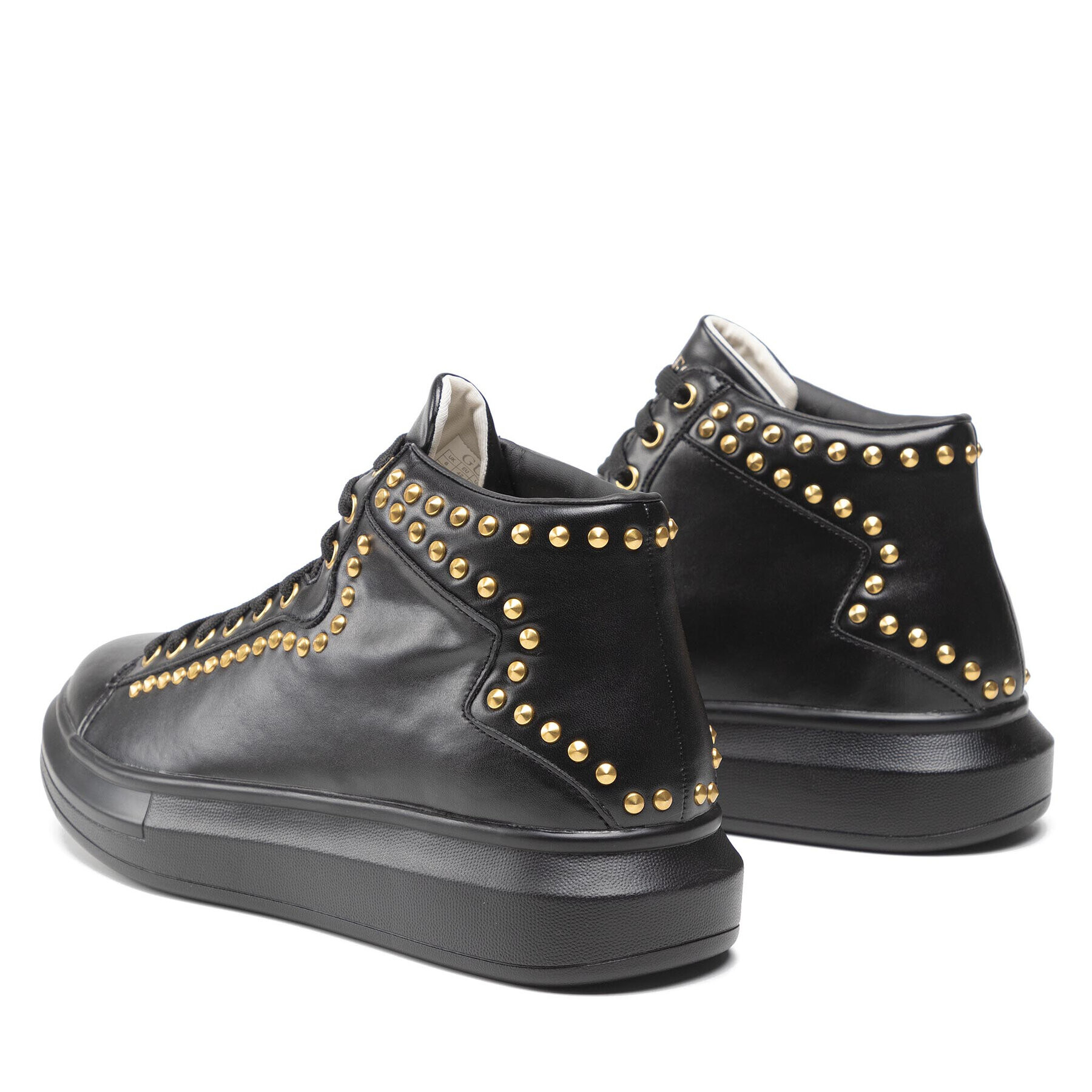 Guess Сникърси Salerno Mid Studs FM5SIS ELE12 Черен - Pepit.bg