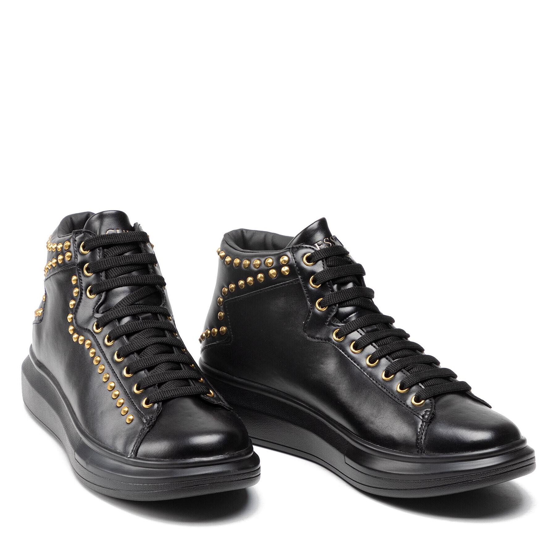 Guess Сникърси Salerno Mid Studs FM5SIS ELE12 Черен - Pepit.bg