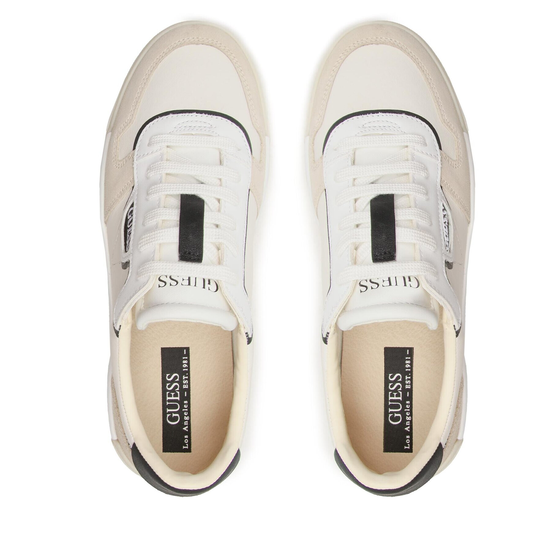 Guess Сникърси Strave Vintage Carryover FM5STV LEA12 Бял - Pepit.bg