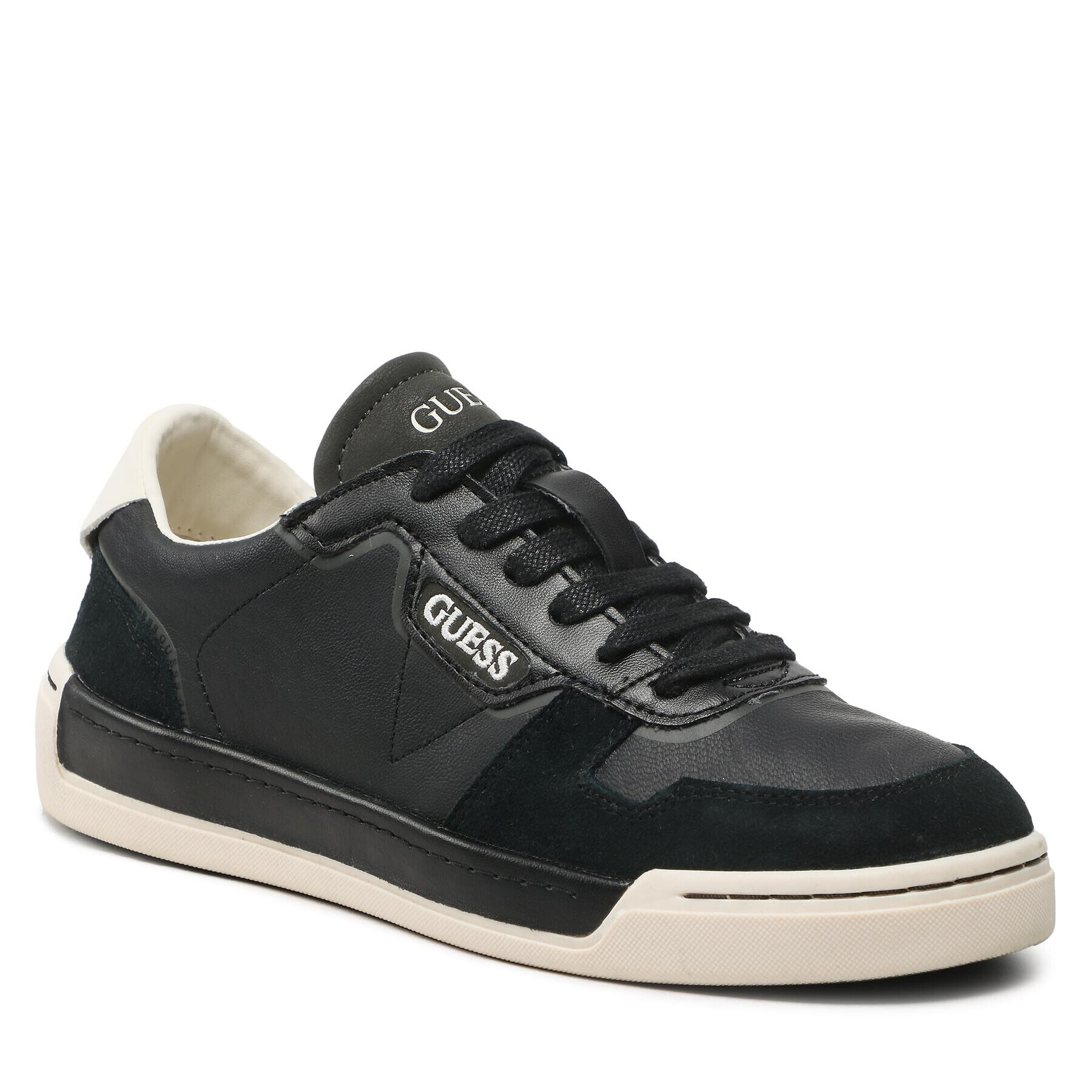 Guess Сникърси Strave Vintage FM5STV LEA12 Черен - Pepit.bg