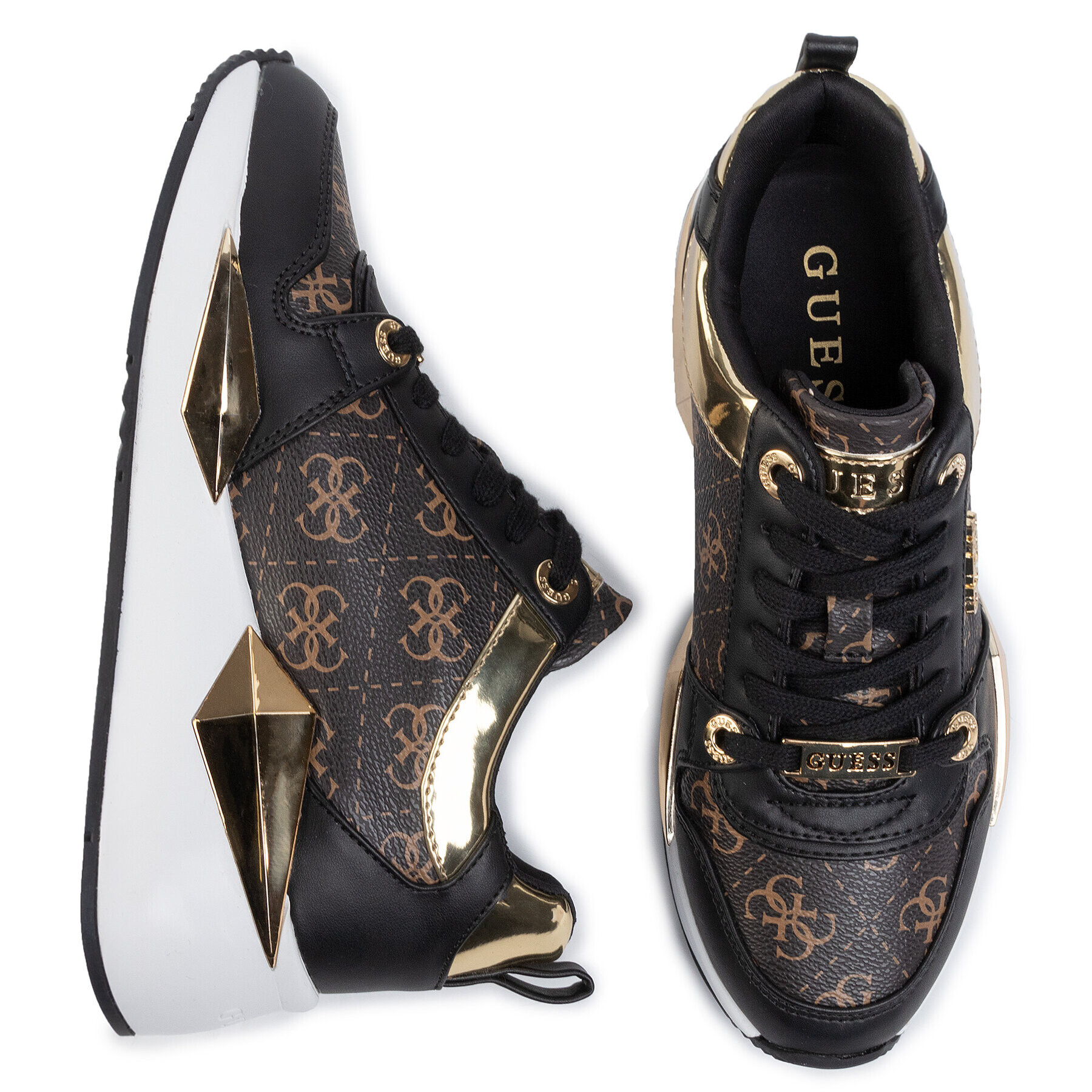 Guess Сникърси Tallya FL5TLY FAL12 Кафяв - Pepit.bg