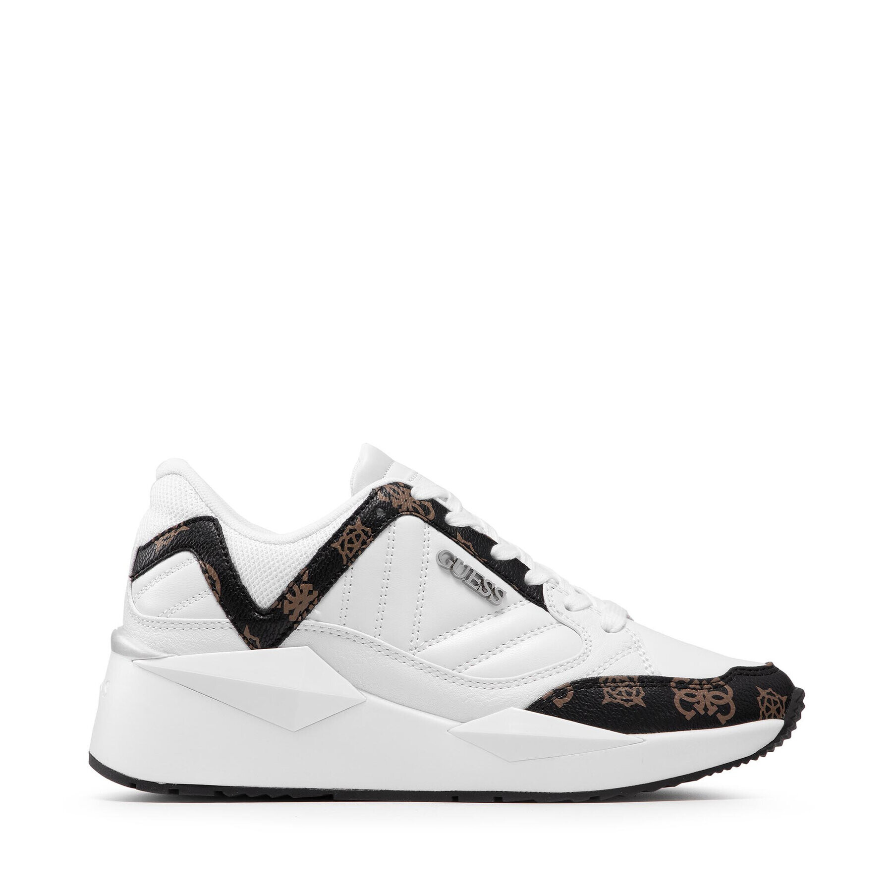 Guess Сникърси Traves FL7TRS FAL12 Бял - Pepit.bg