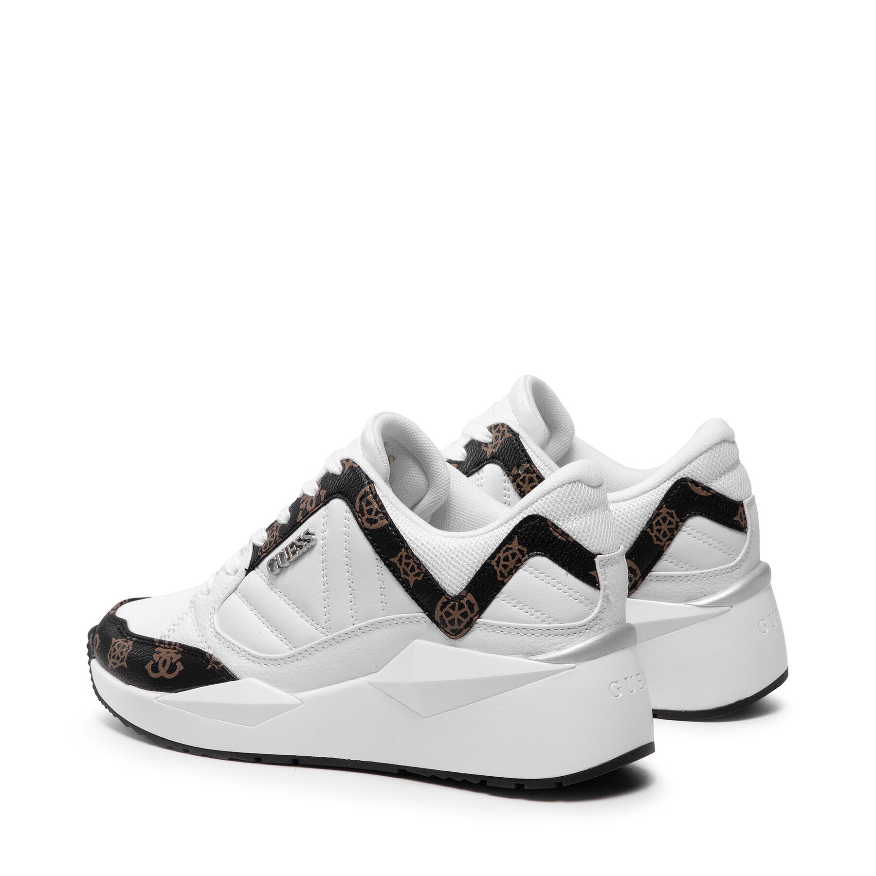 Guess Сникърси Traves FL7TRS FAL12 Бял - Pepit.bg