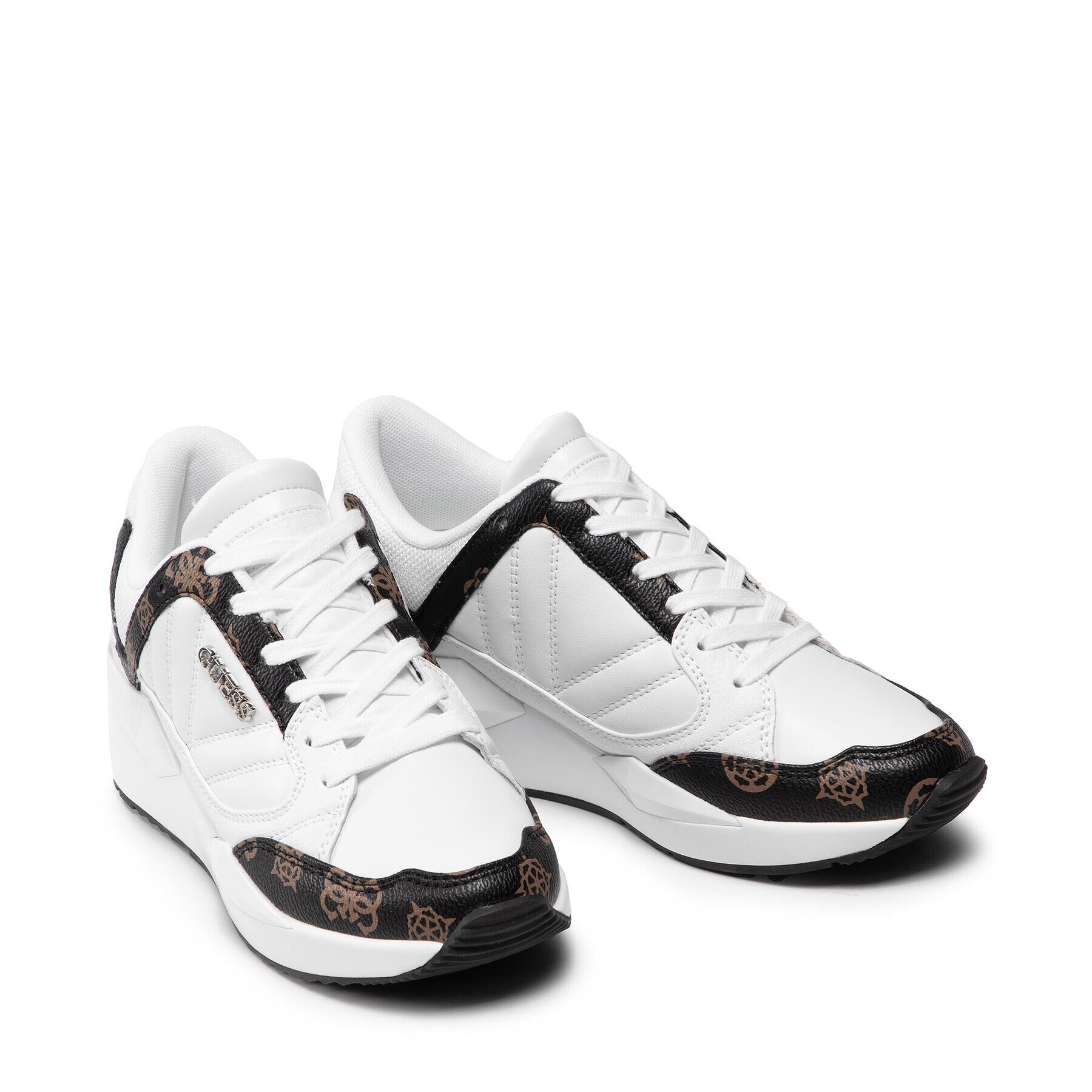 Guess Сникърси Traves FL7TRS FAL12 Бял - Pepit.bg
