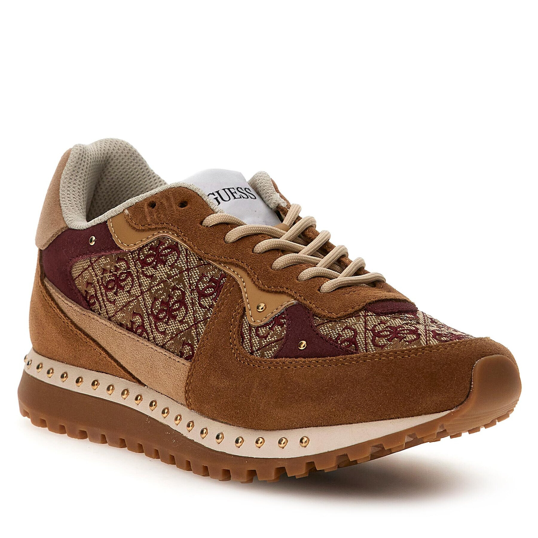 Guess Сникърси Vanya FL7VNY FAL12 Кафяв - Pepit.bg