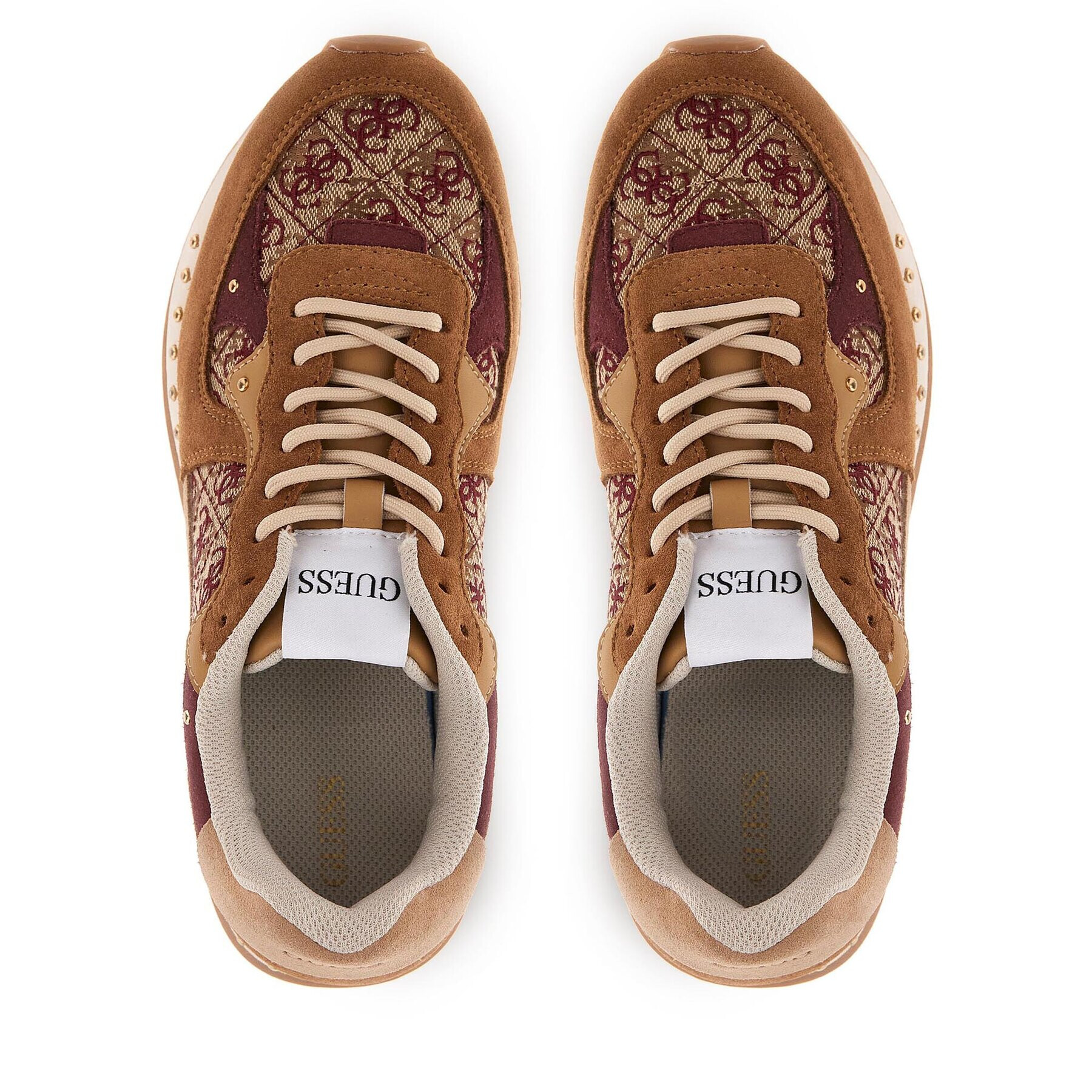 Guess Сникърси Vanya FL7VNY FAL12 Кафяв - Pepit.bg