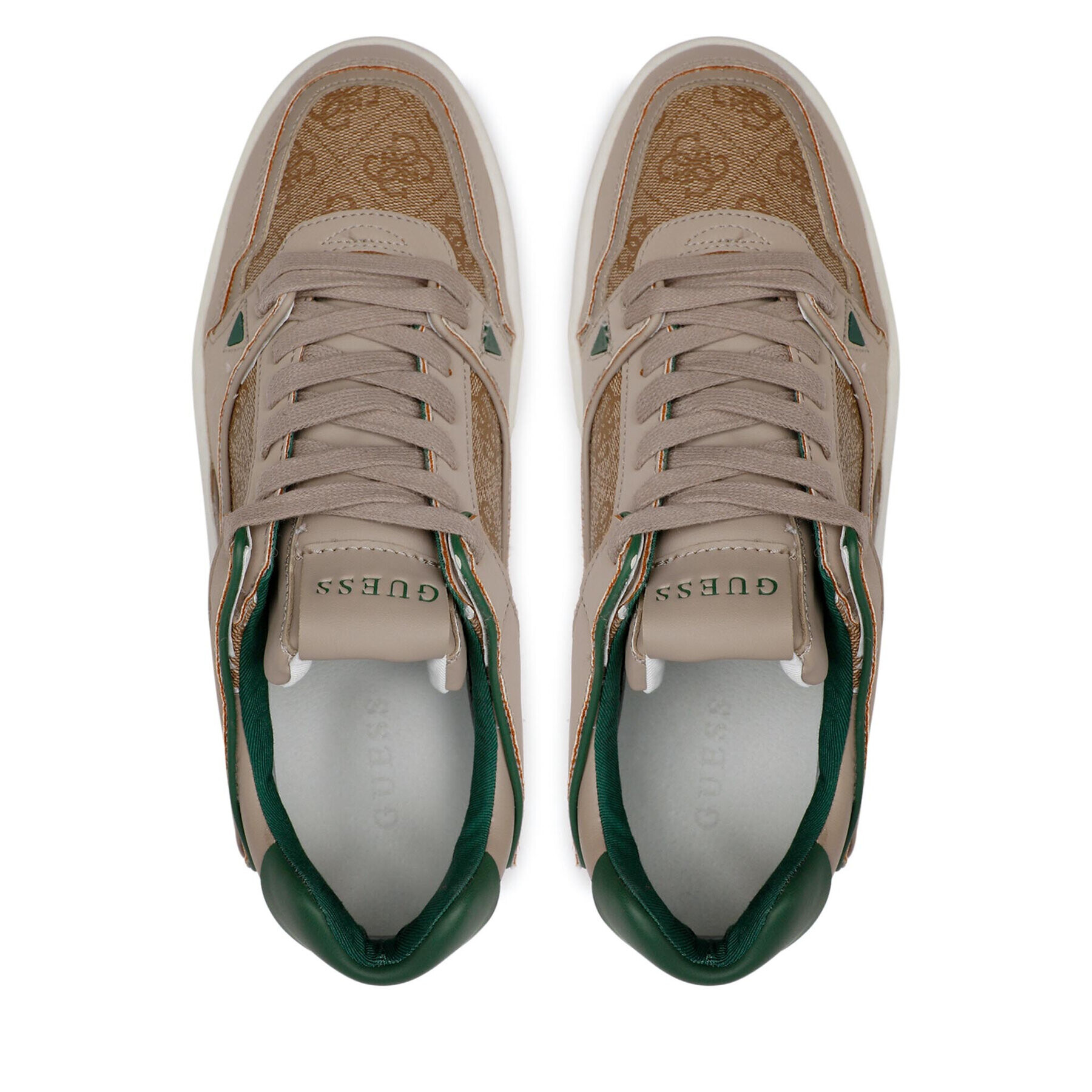 Guess Сникърси Verona Basket Low FM7VBL FAB12 Кафяв - Pepit.bg